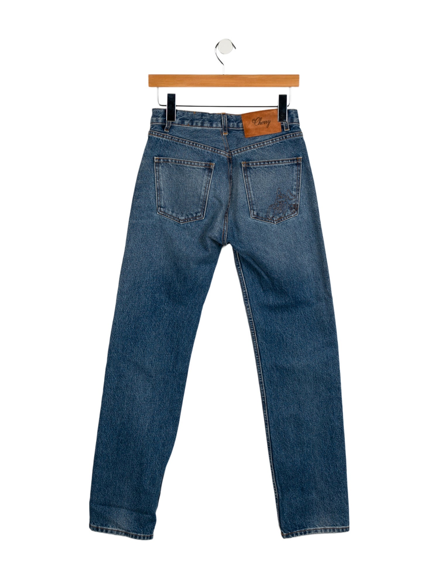 Cherry Los Angeles High-Rise Straight Leg Jeans