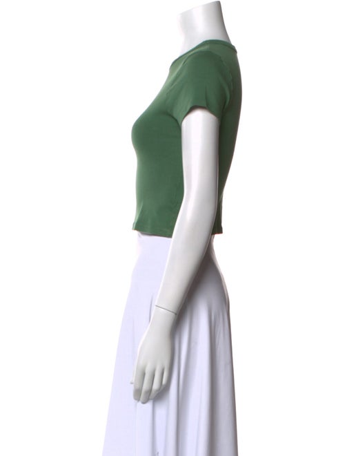 Cherry Los Angeles Graphic Print Crew Neck Crop Top