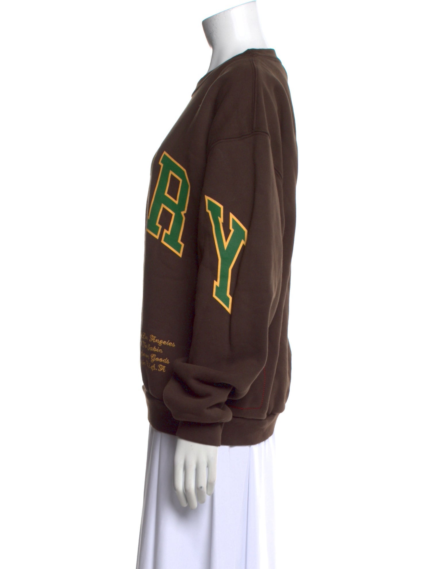 Cherry Los Angeles Graphic Print Crew Neck Sweatshirt