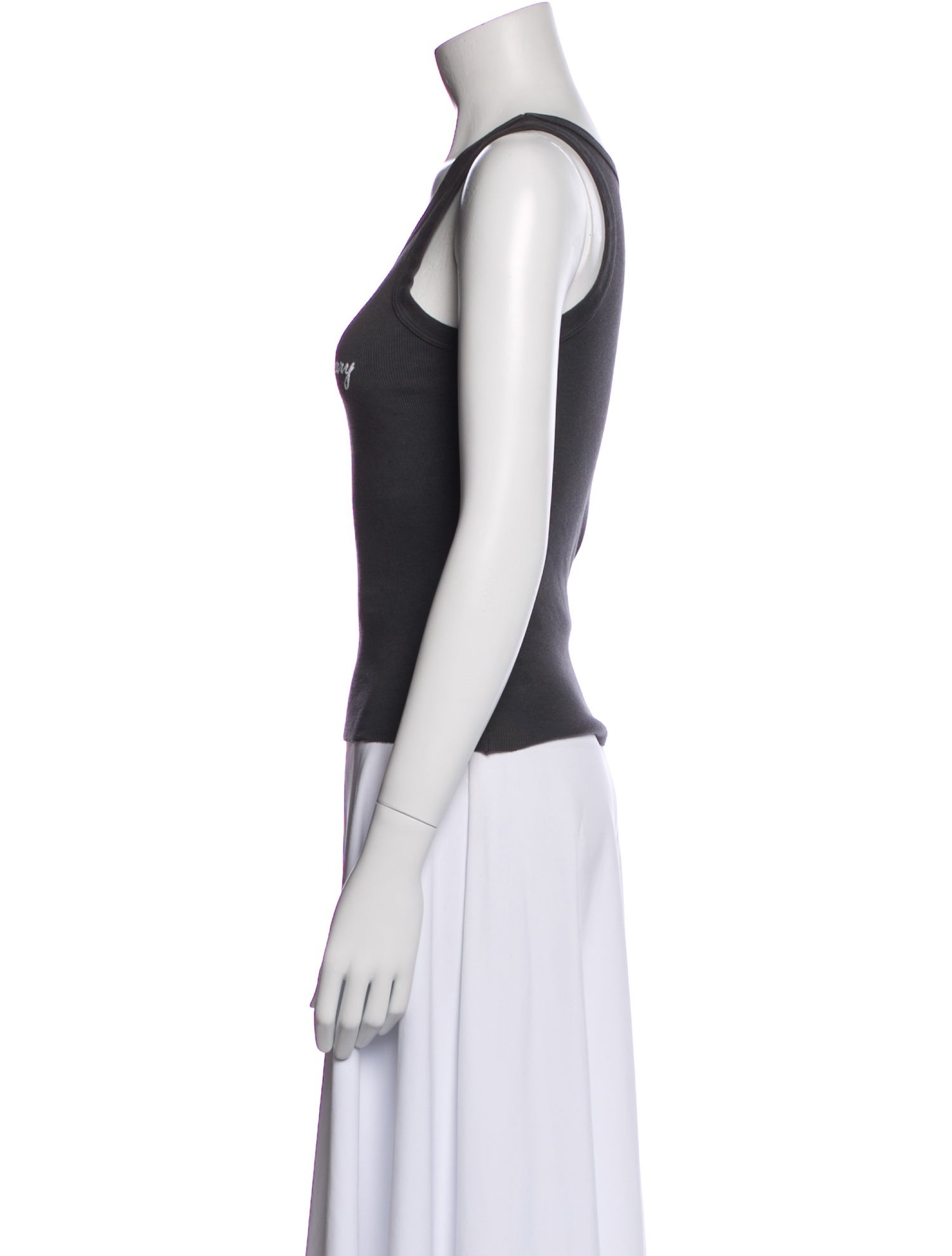 Cherry Los Angeles Graphic Print Scoop Neck Top