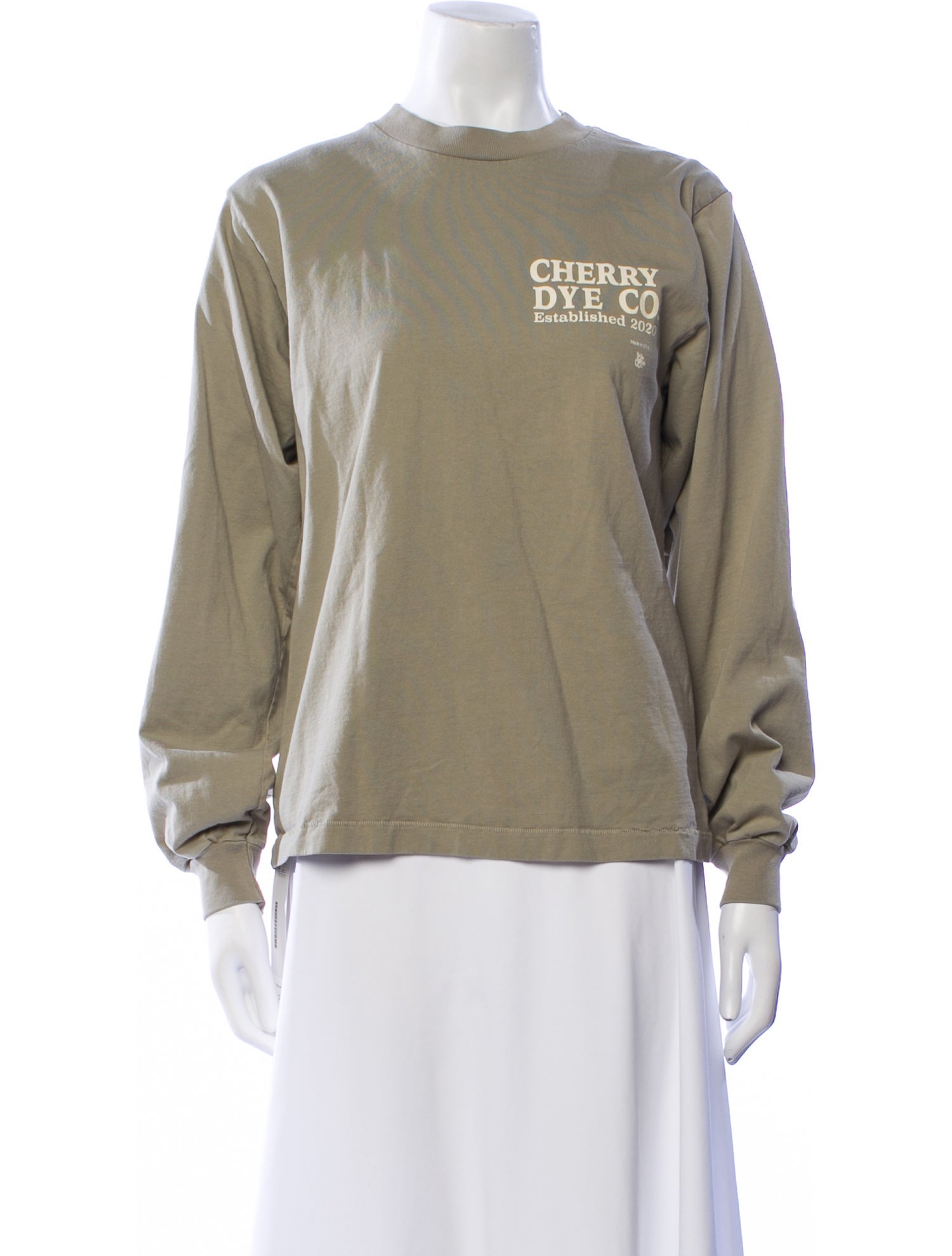 Cherry Los Angeles Graphic Print Crew Neck Sweatshirt