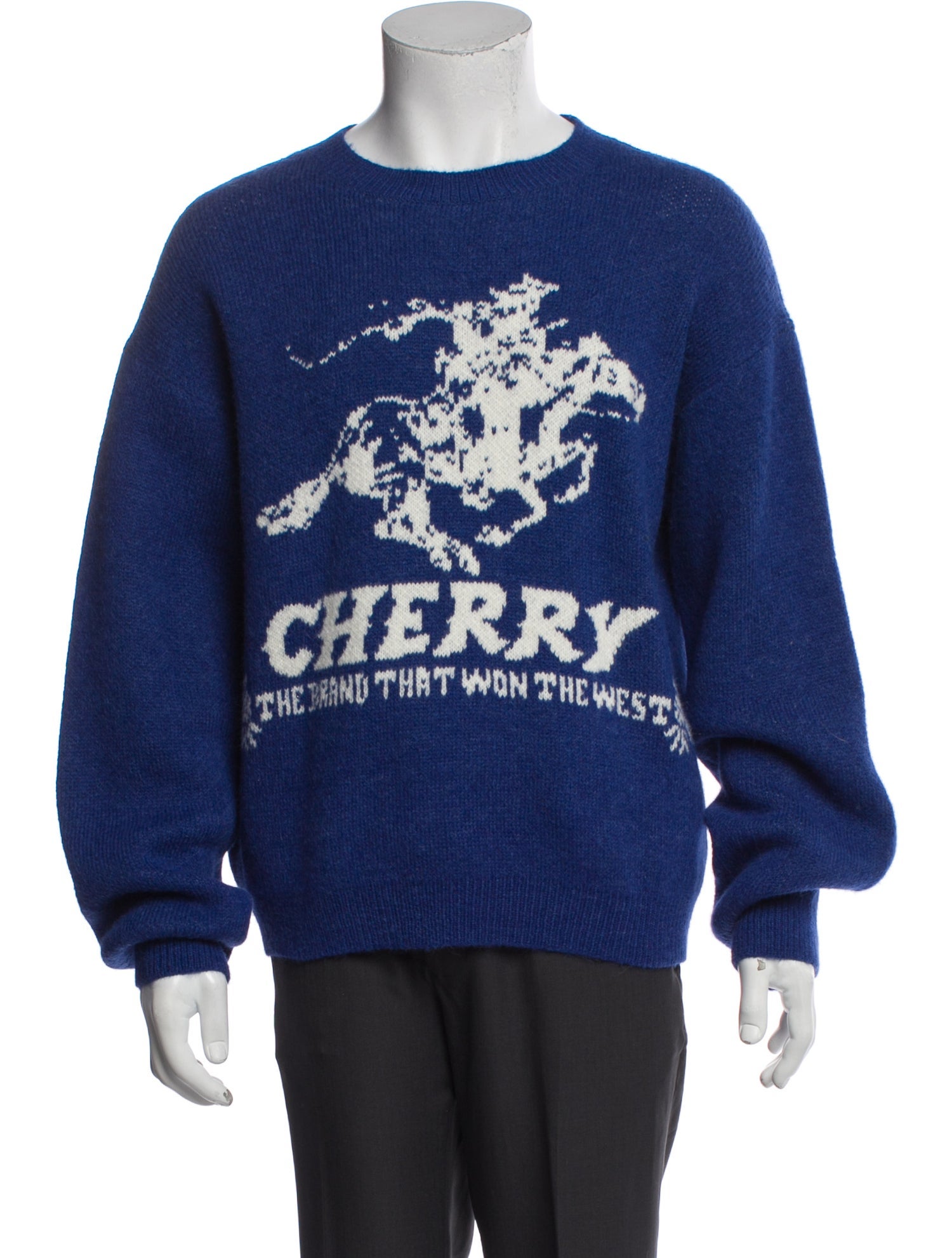 Cherry Los Angeles Baby Alpaca Graphic Print Pullover