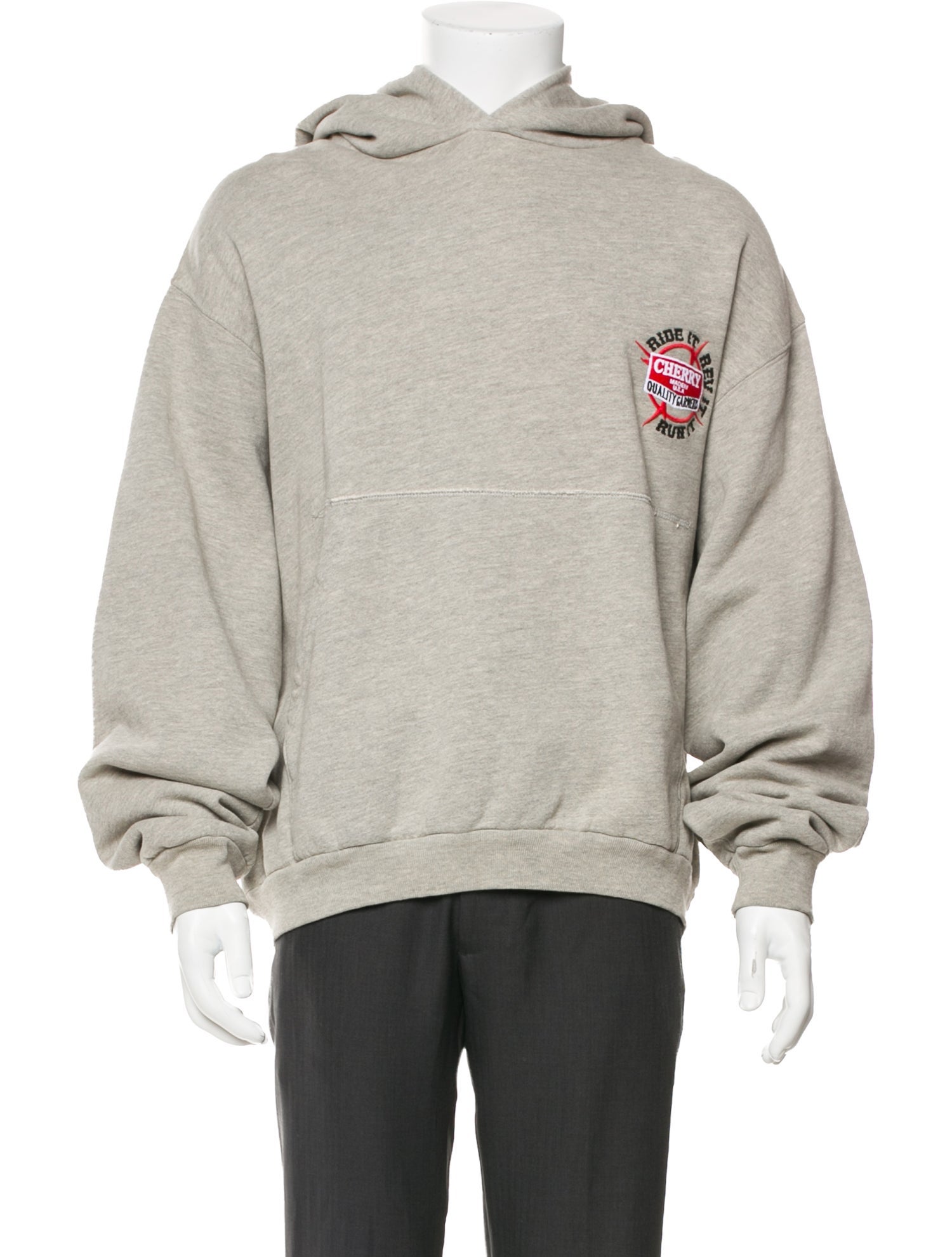 Cherry Los Angeles Graphic Print Crew Neck Hoodie