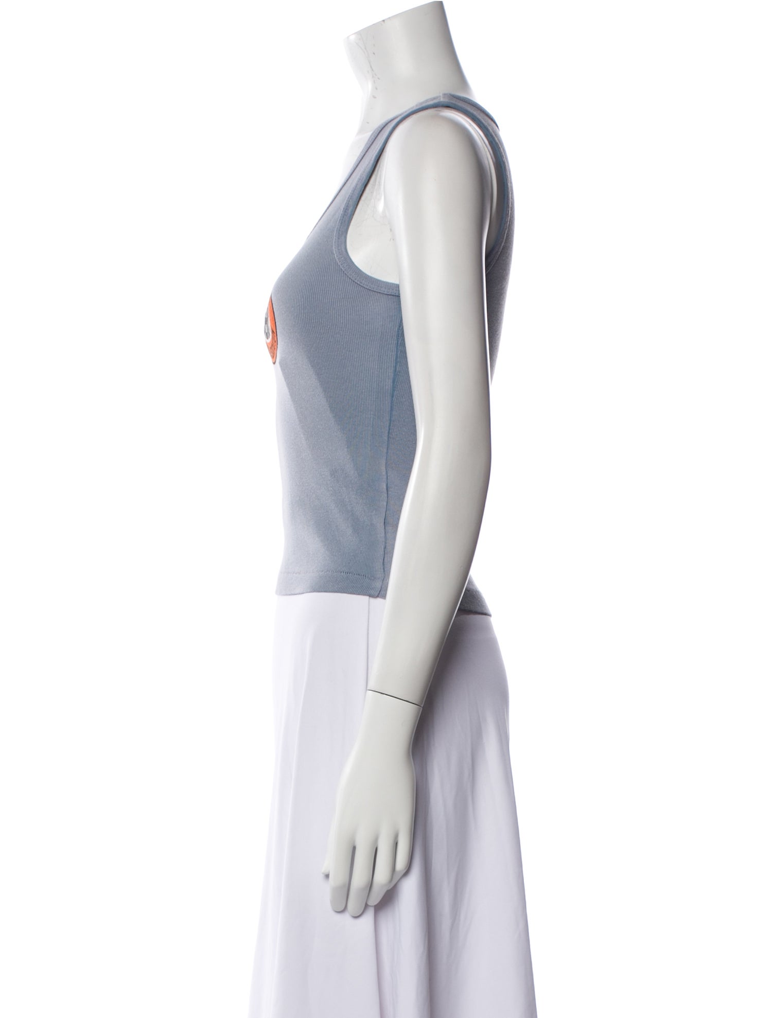 Cherry Los Angeles Graphic Print Scoop Neck Top