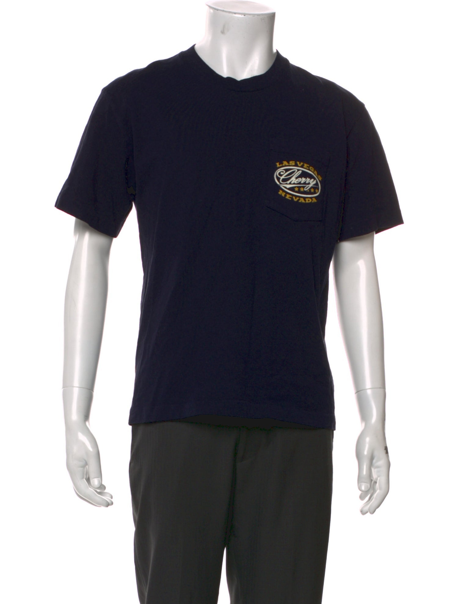 Cherry Los Angeles Graphic Print Crew Neck T-Shirt