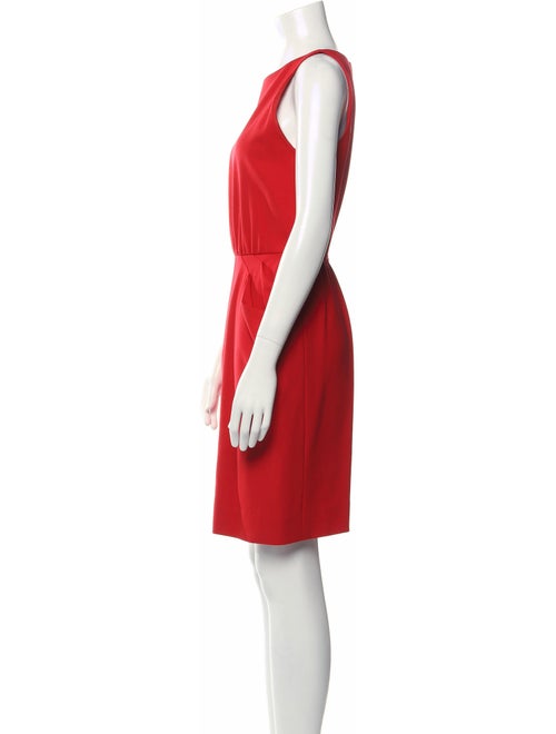 Carolyne Roehm Crew Neck Knee-Length Dress