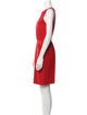 Carolyne Roehm Crew Neck Knee-Length Dress