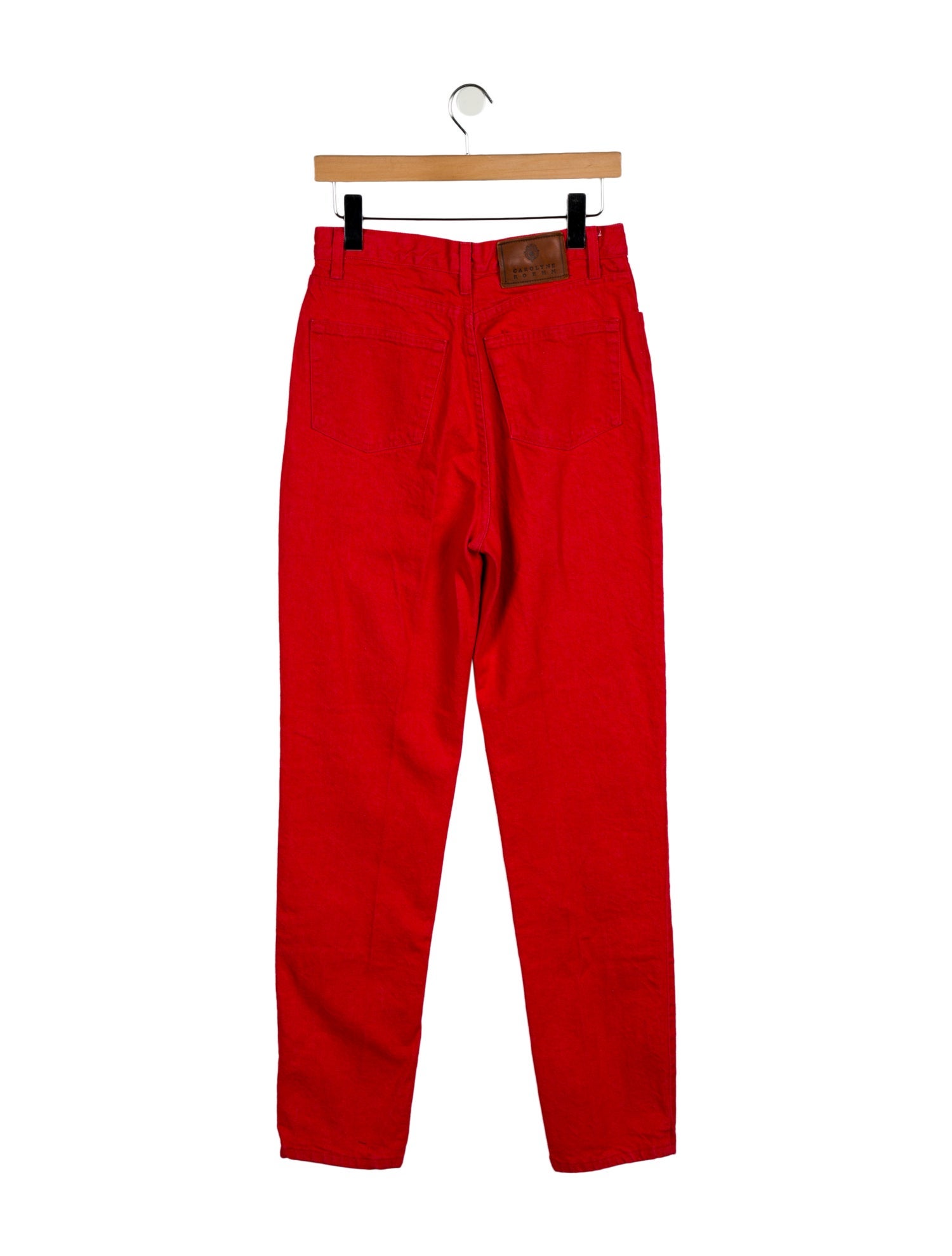 Carolyne Roehm High-Rise Straight Leg Jeans