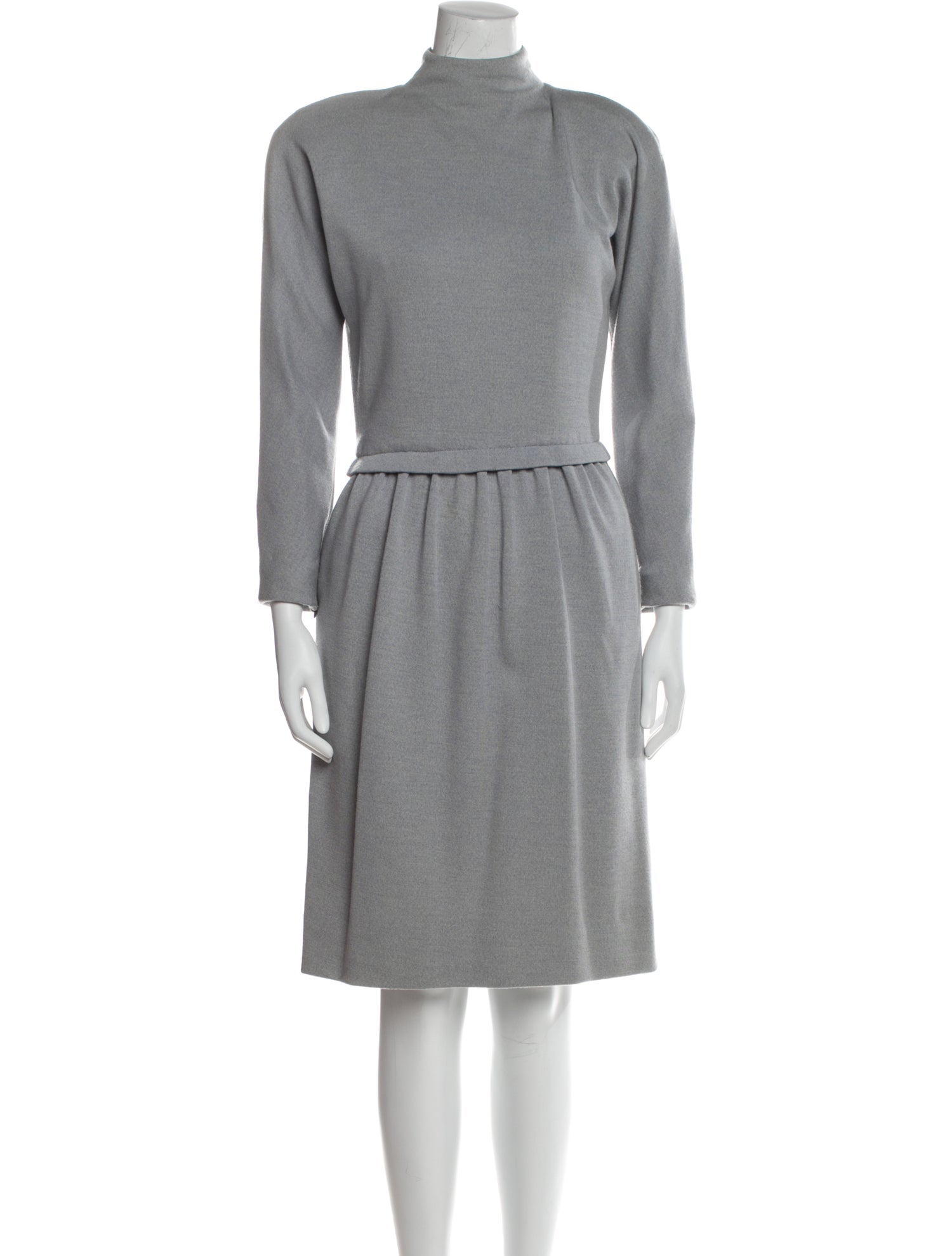 Carolyne Roehm Turtleneck Midi Length Dress