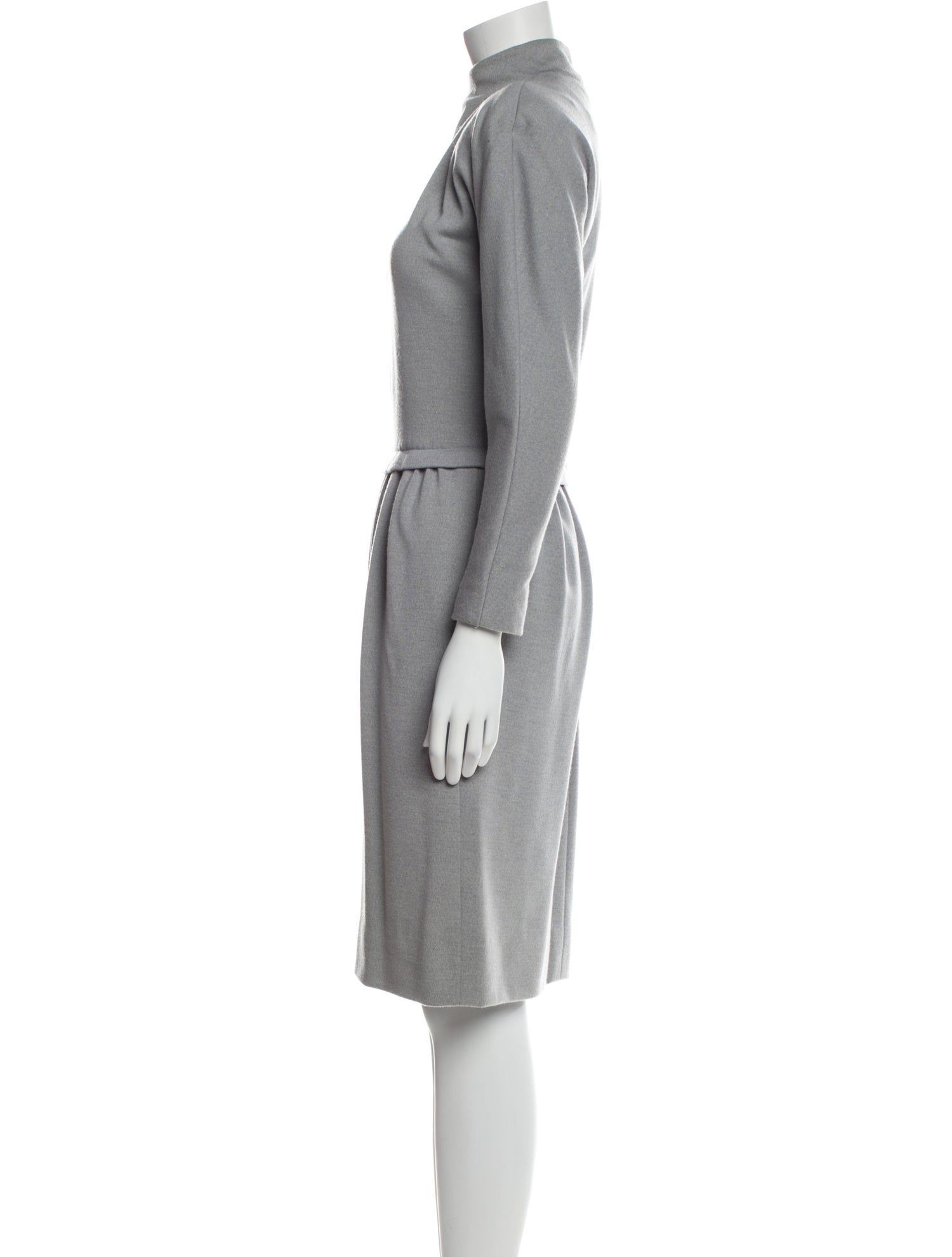 Carolyne Roehm Turtleneck Midi Length Dress