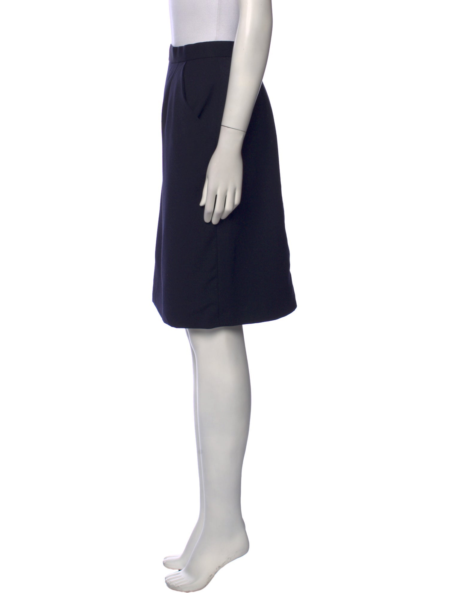 Carolyne Roehm Wool Knee-Length Skirt