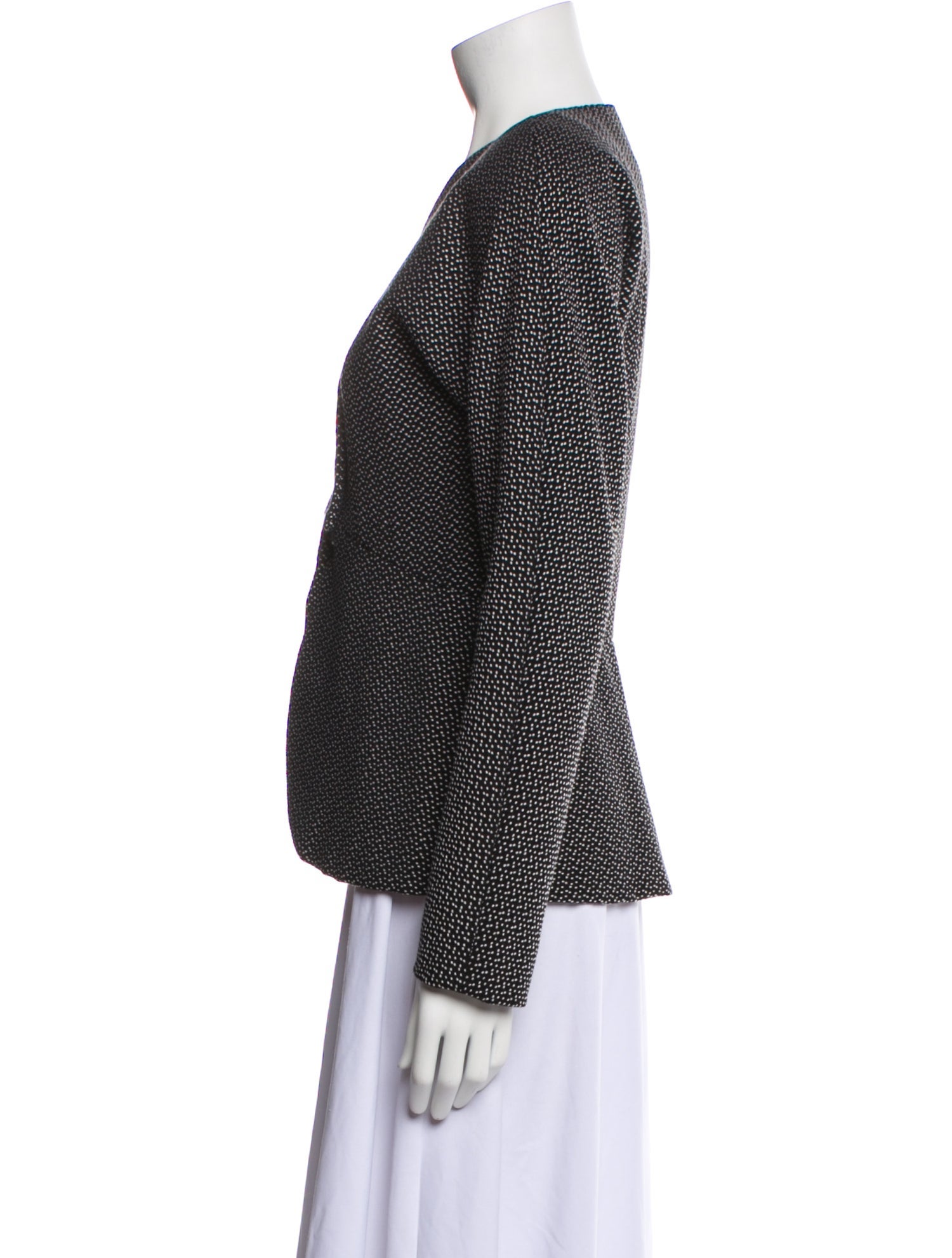 Carolyne Roehm Polka Dot Print Jacket