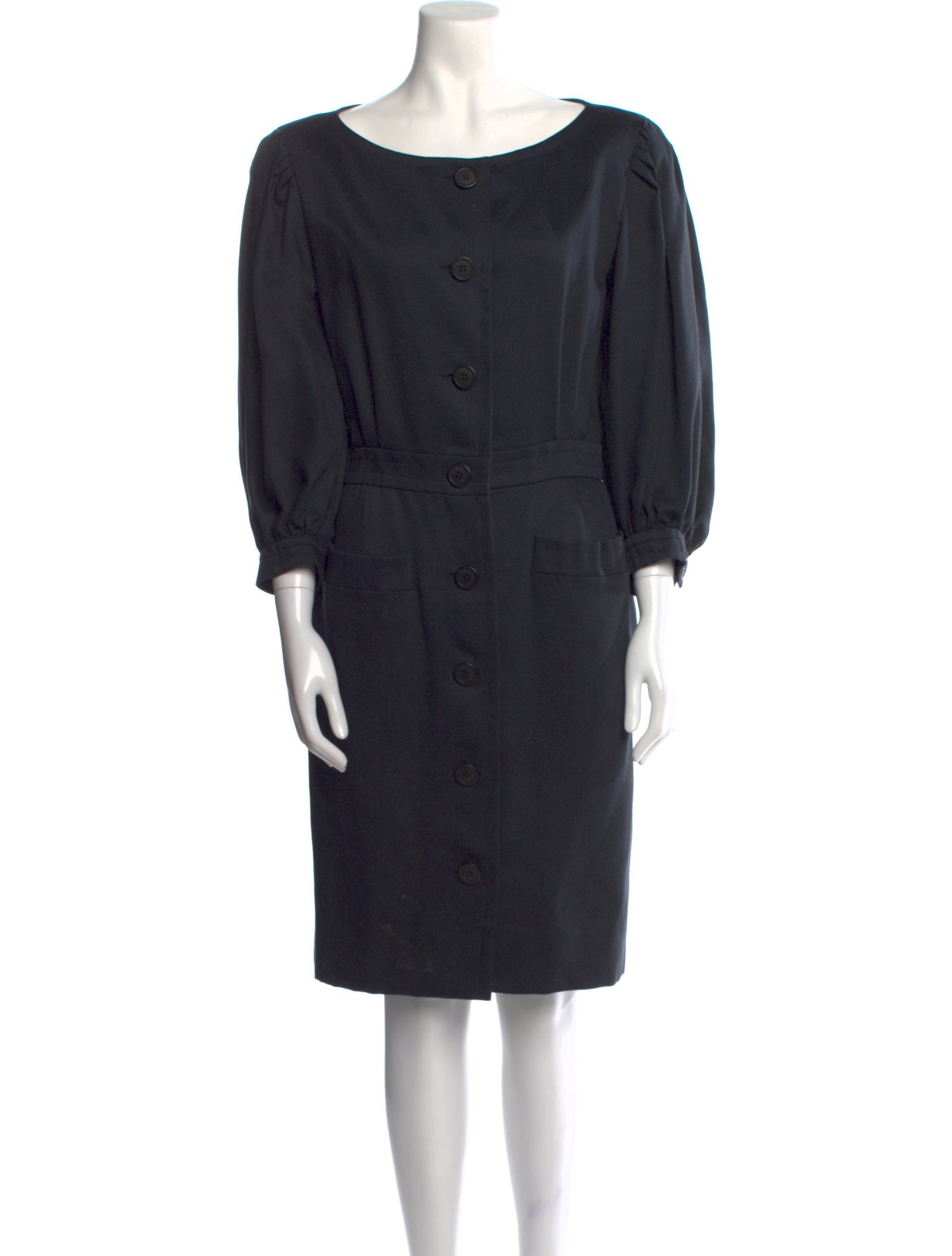 Carolyne Roehm Wool Knee-Length Dress