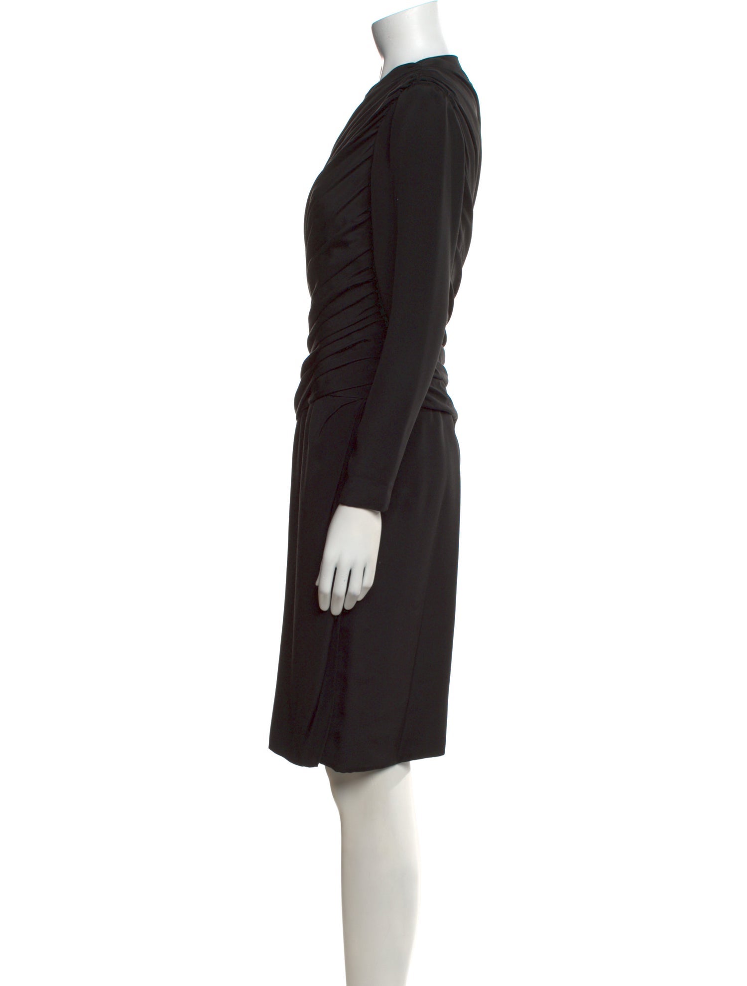 Carolyne Roehm Crew Neck Knee-Length Dress