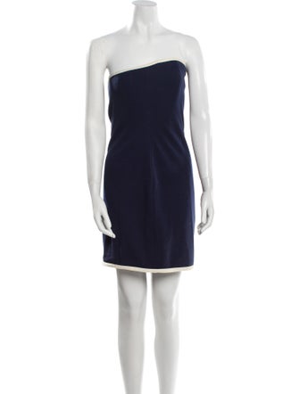 Carolyne Roehm Strapless Mini Dress