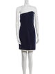 Carolyne Roehm Strapless Mini Dress