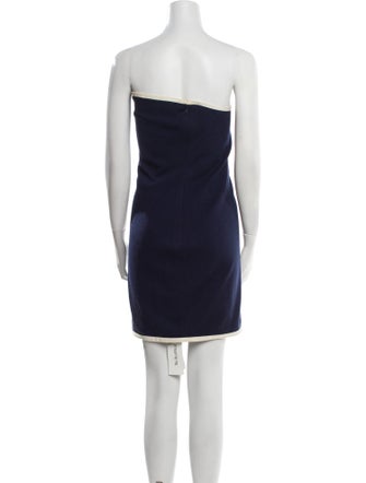 Carolyne Roehm Strapless Mini Dress