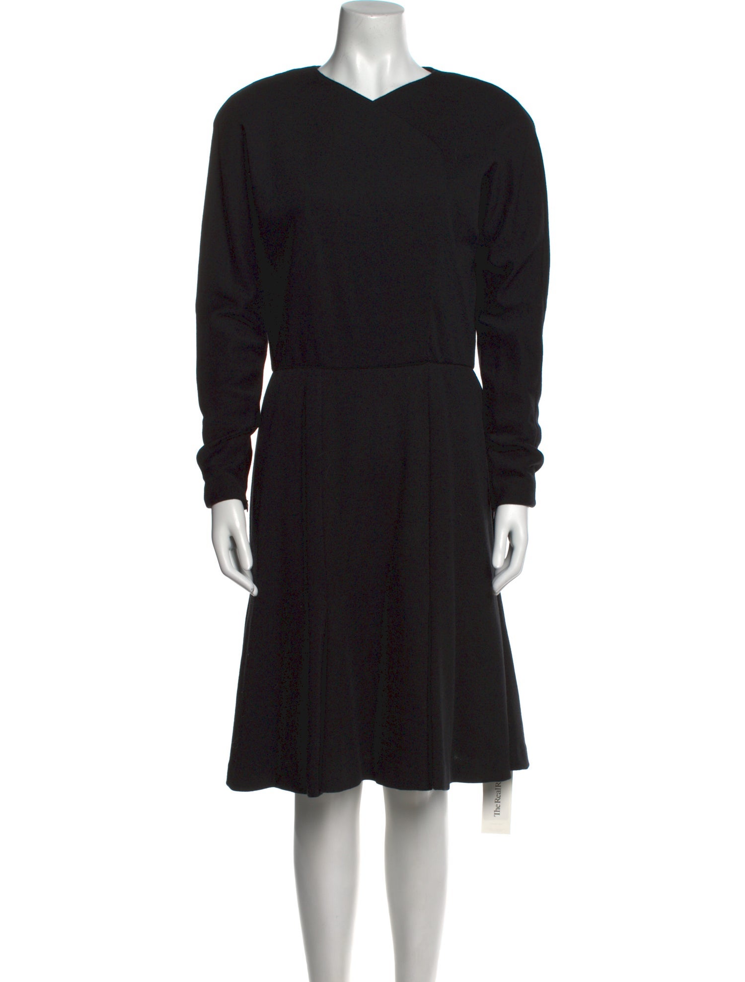 Carolyne Roehm V-Neck Knee-Length Dress