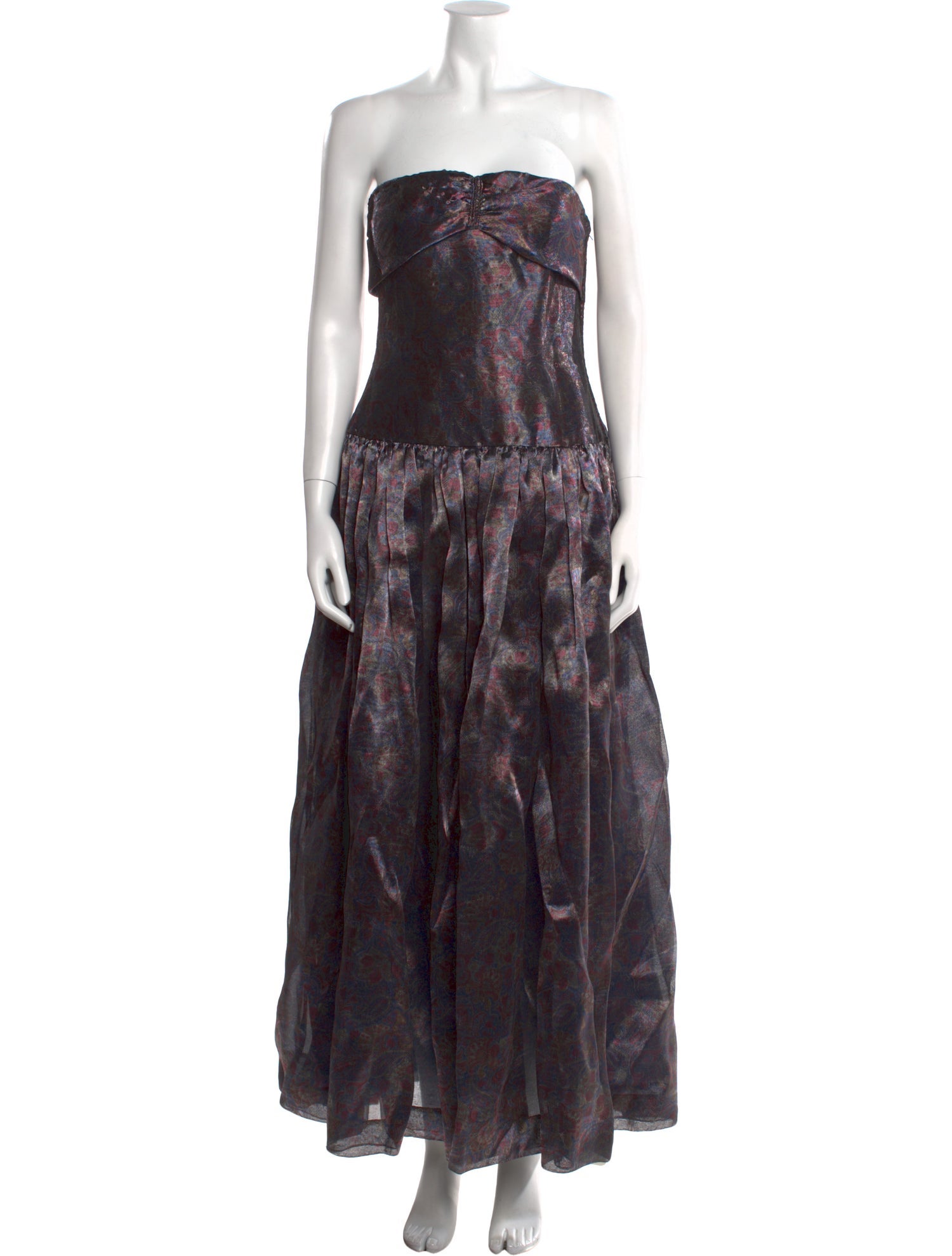 Carolyne Roehm Printed Long Dress