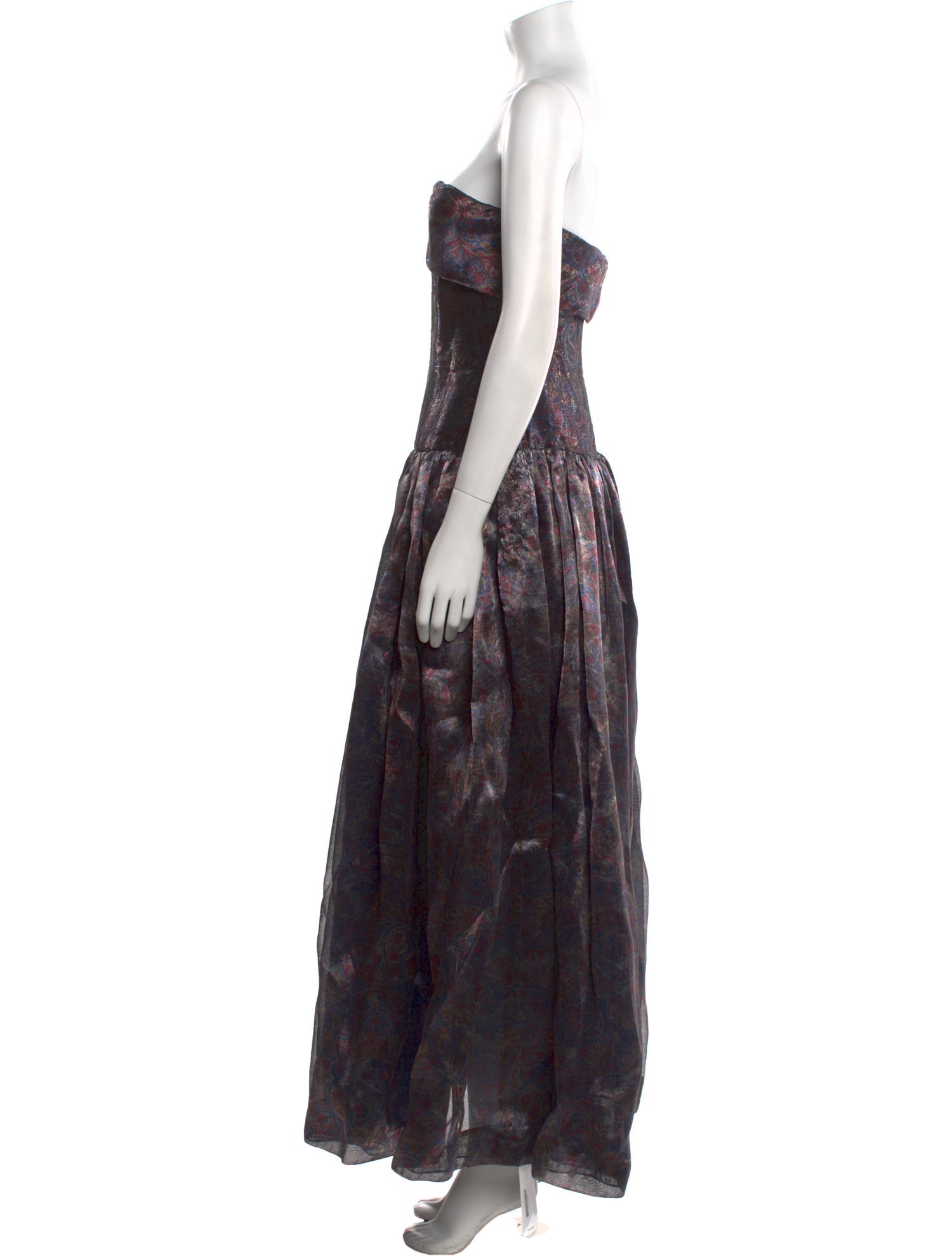 Carolyne Roehm Printed Long Dress