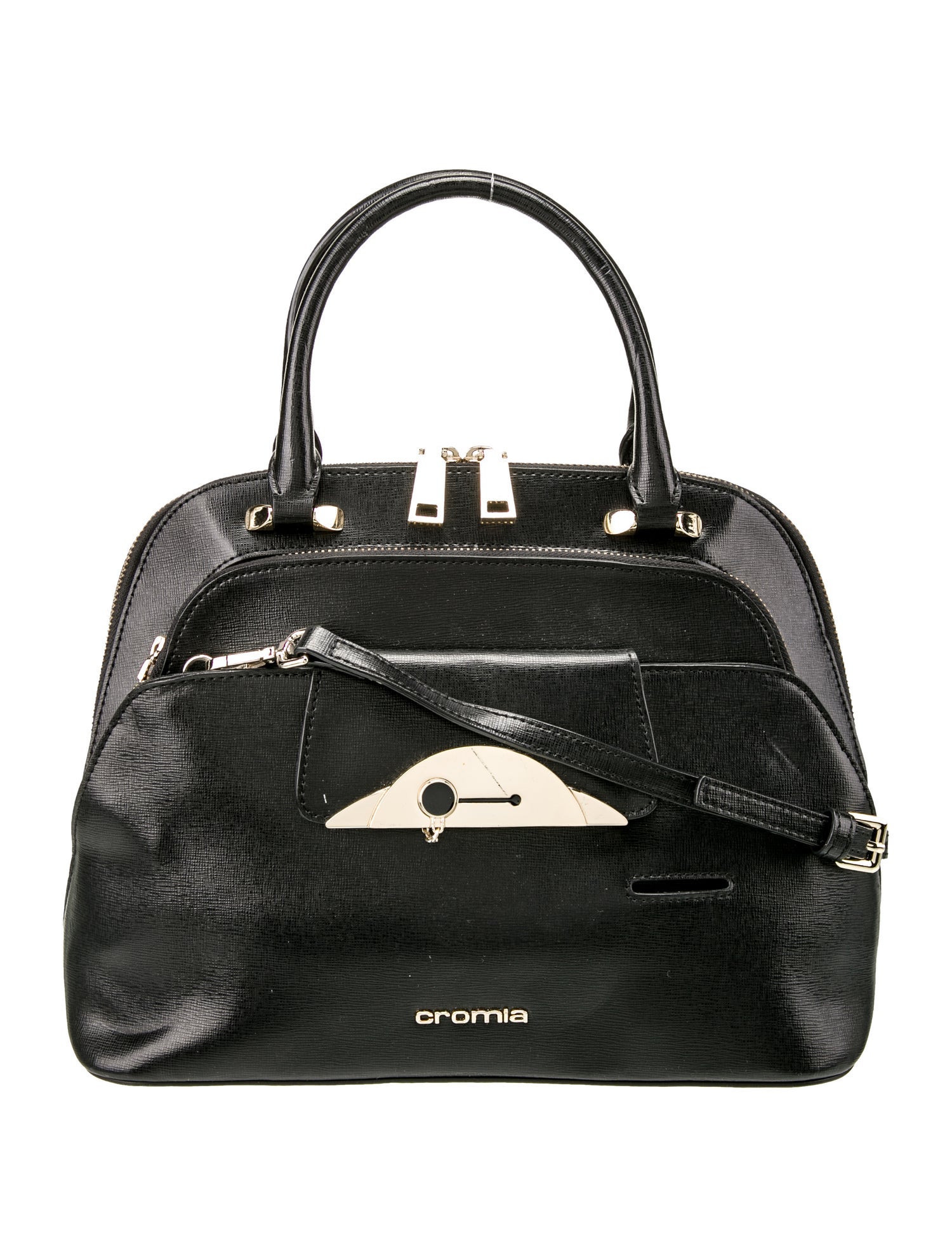 Cromia Leather Shoulder Bag