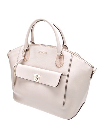 Cromia Saffiano Leather Top Handle Bag
