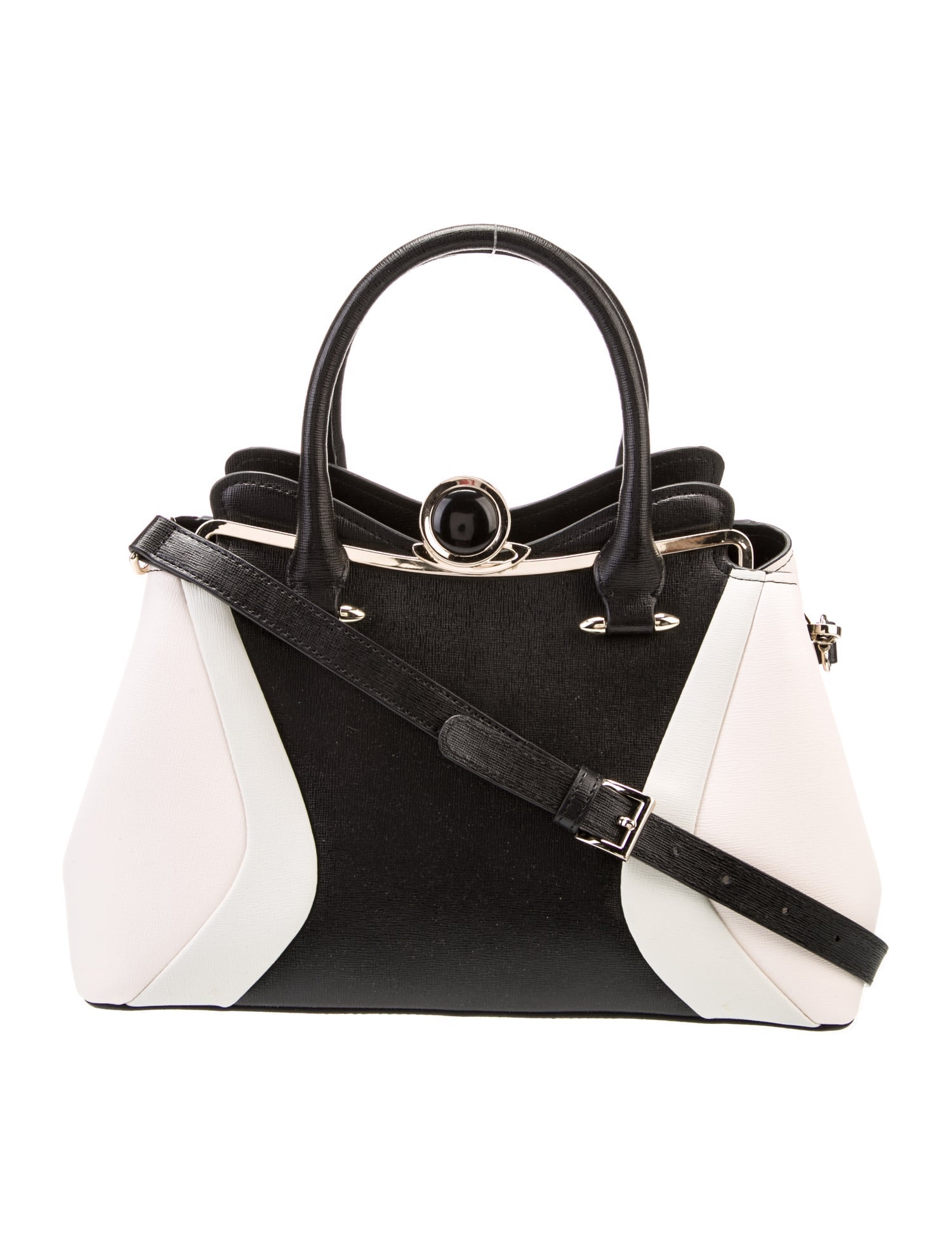 Cromia Leather Top Handle Bag