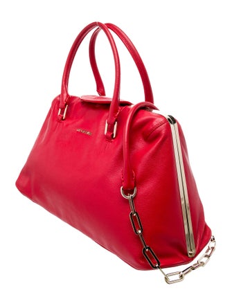 Cromia Leather Top Handle Bag
