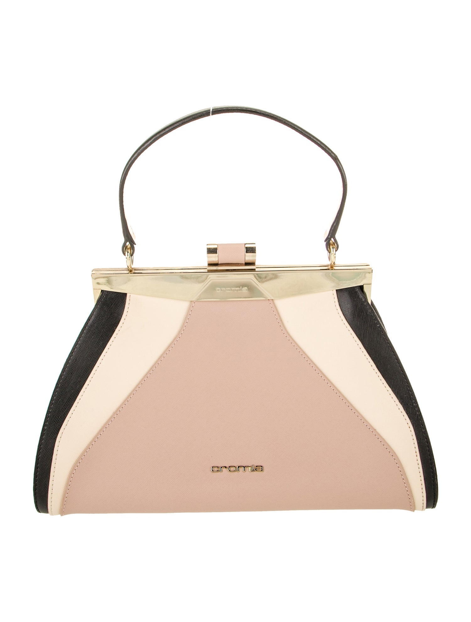 Cromia Leather Top Handle Bag