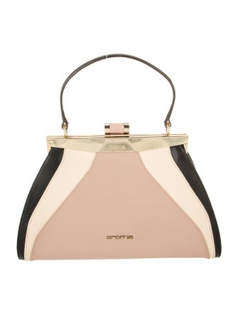 Cromia Leather Top Handle Bag