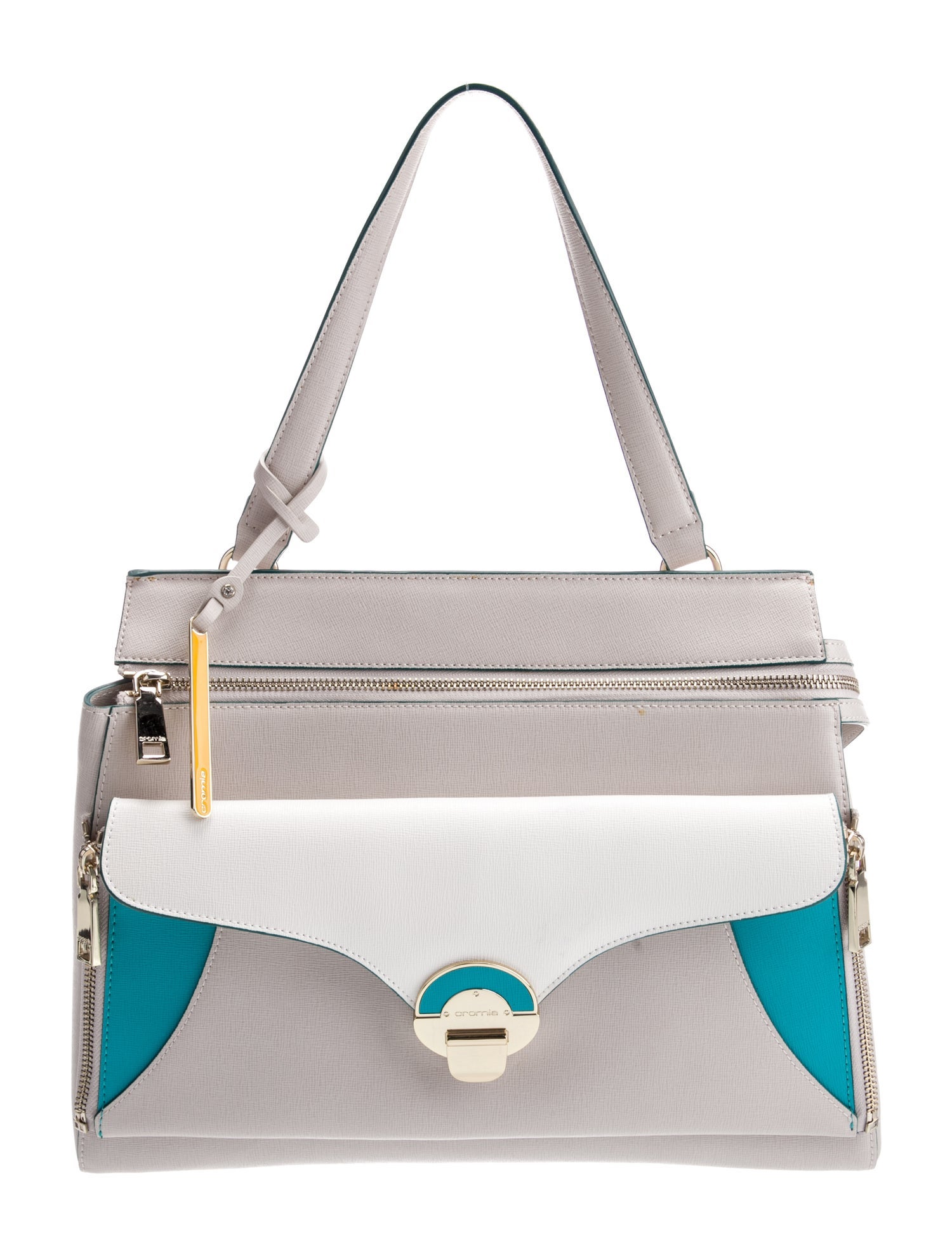 Cromia Leather Top Handle Bag