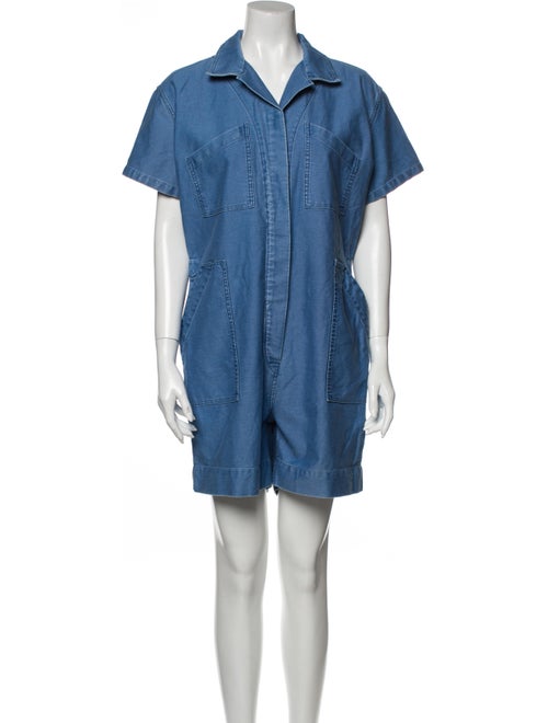 Caron Callahan Romper Blue