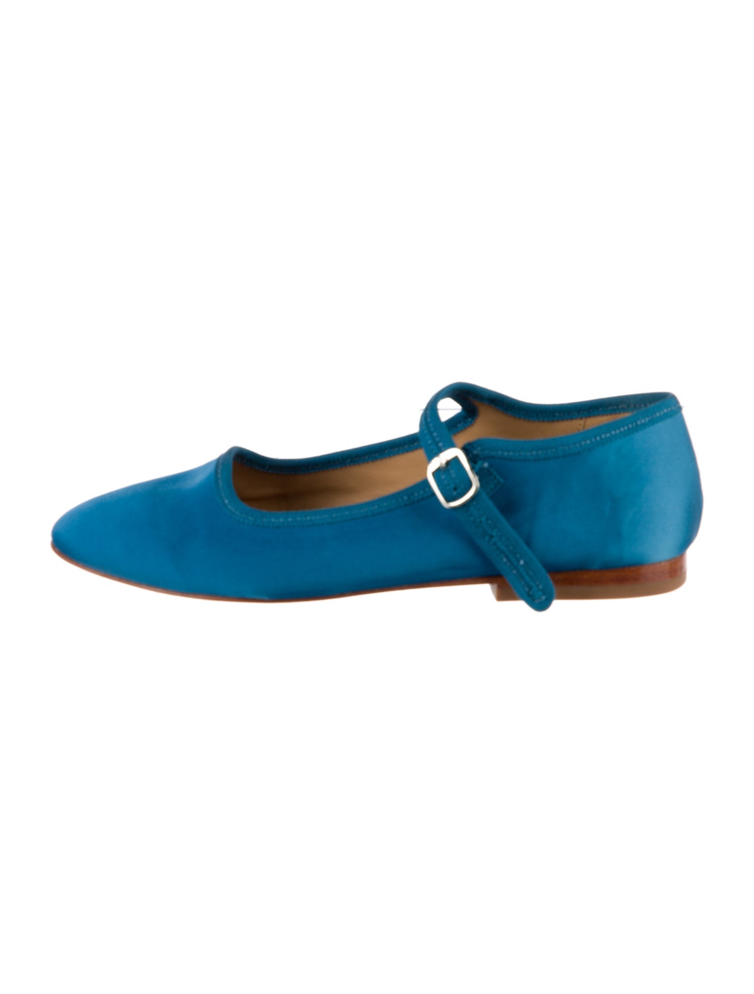 Caron Callahan Satin Mary Jane Flats