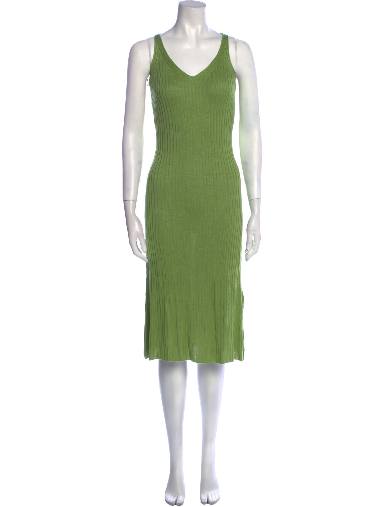 Caron Callahan V-Neck Midi Length Dress