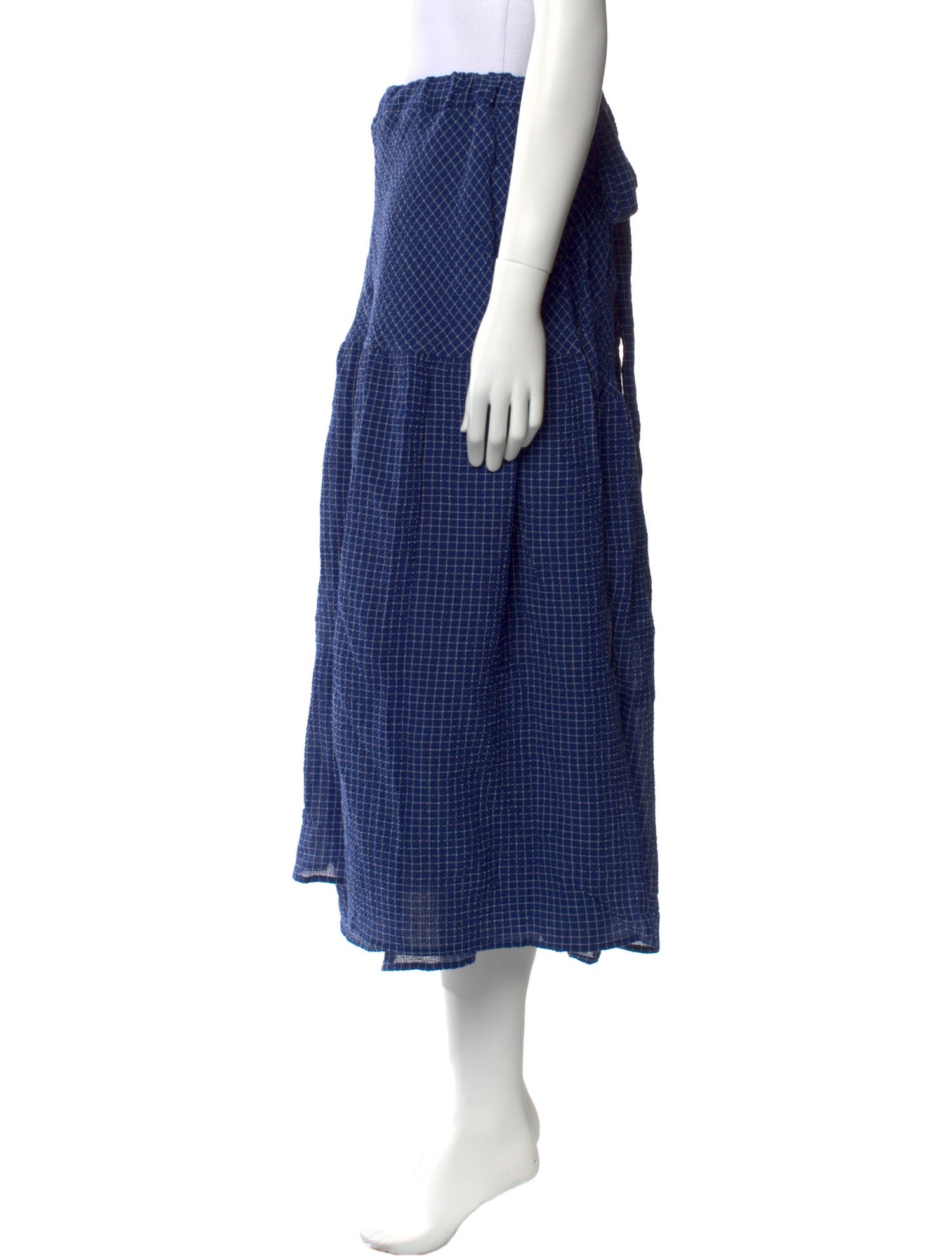 Caron Callahan Plaid Print Midi Length Skirt w/ Tags