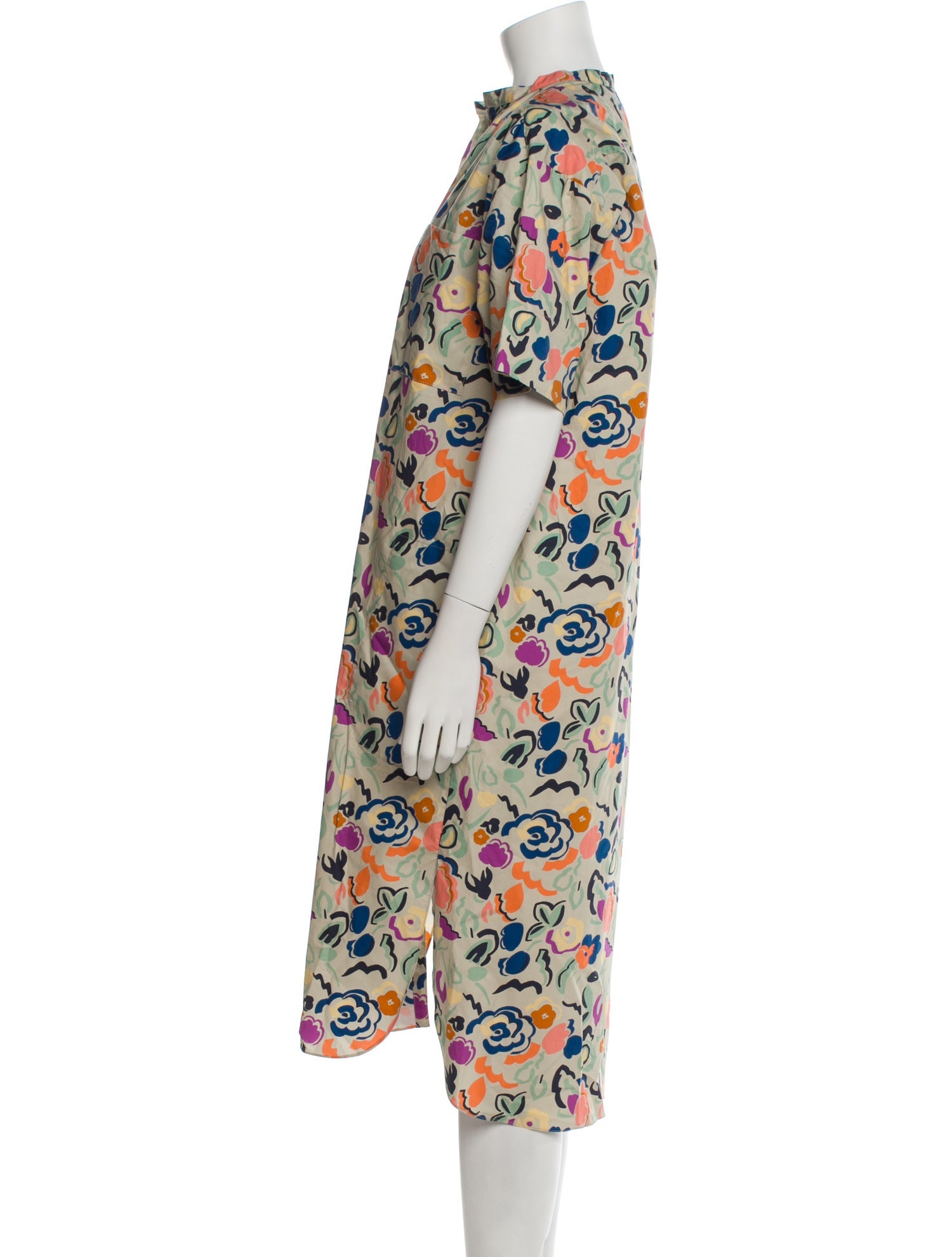 Caron Callahan Printed Midi Length Dress
