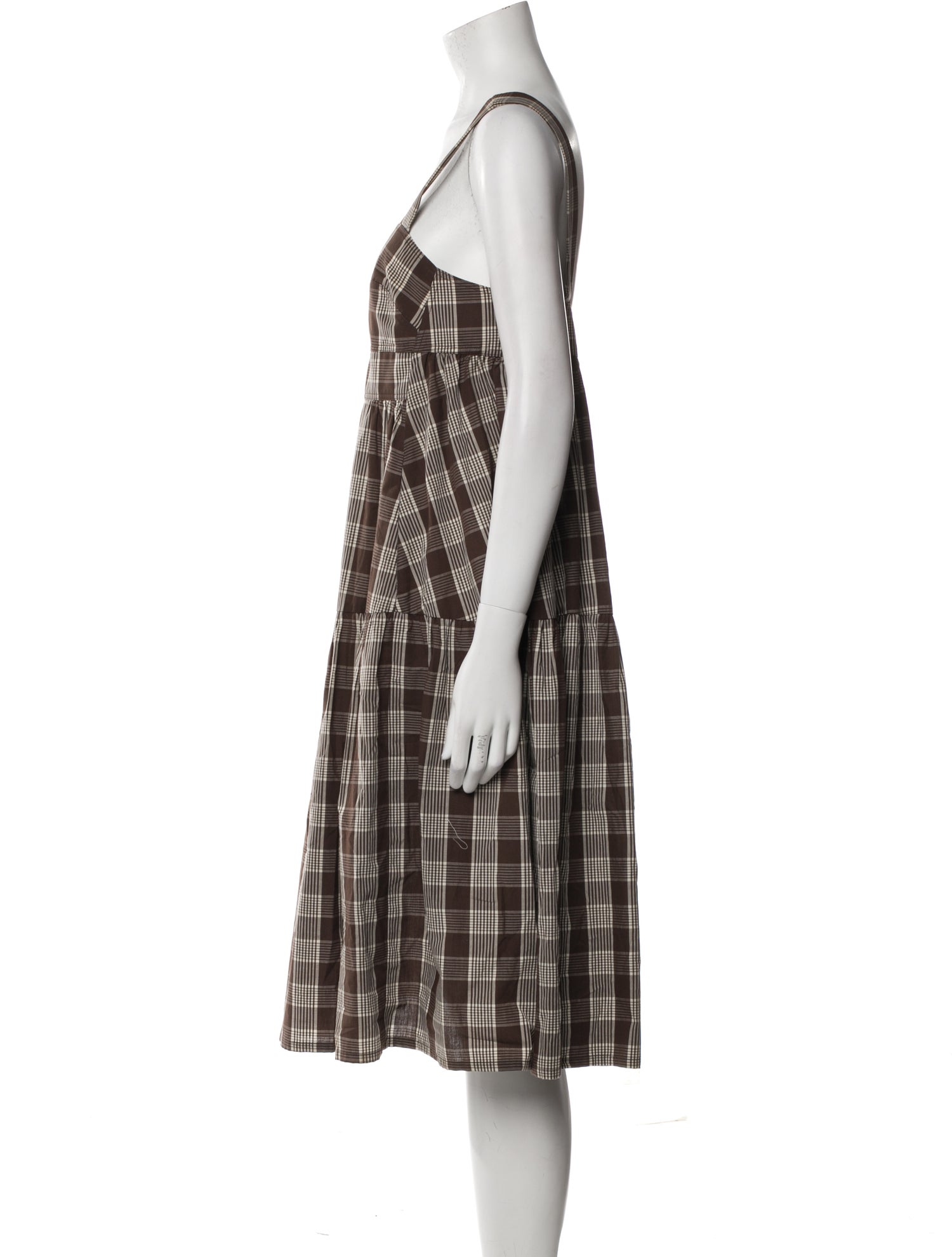 Caron Callahan Plaid Print Mini Dress