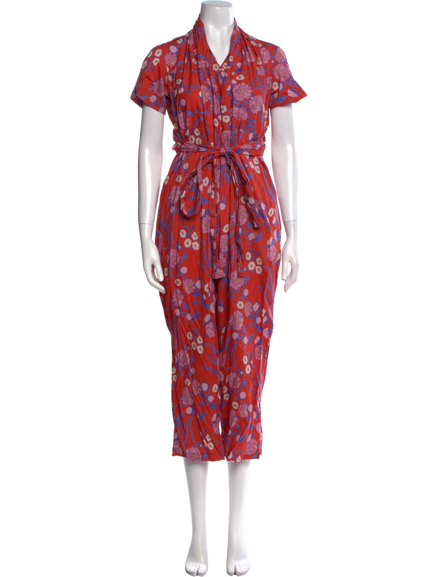 Caron Callahan Printed Mock Neck Jumpsuit