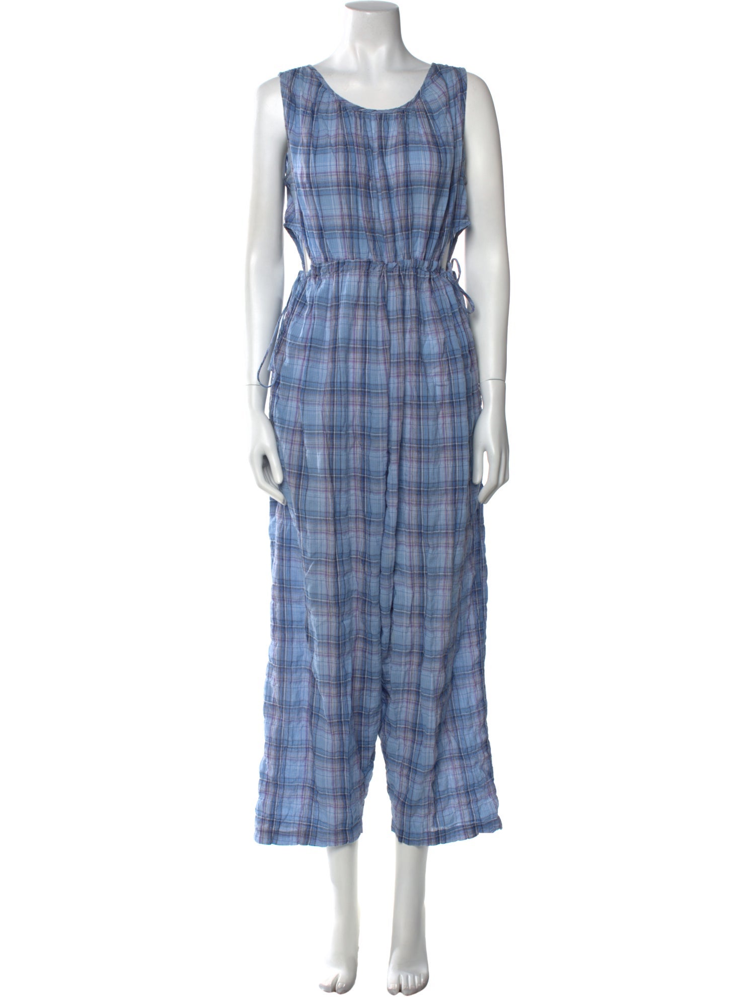 Caron Callahan Tie-Dye Print Scoop Neck Jumpsuit