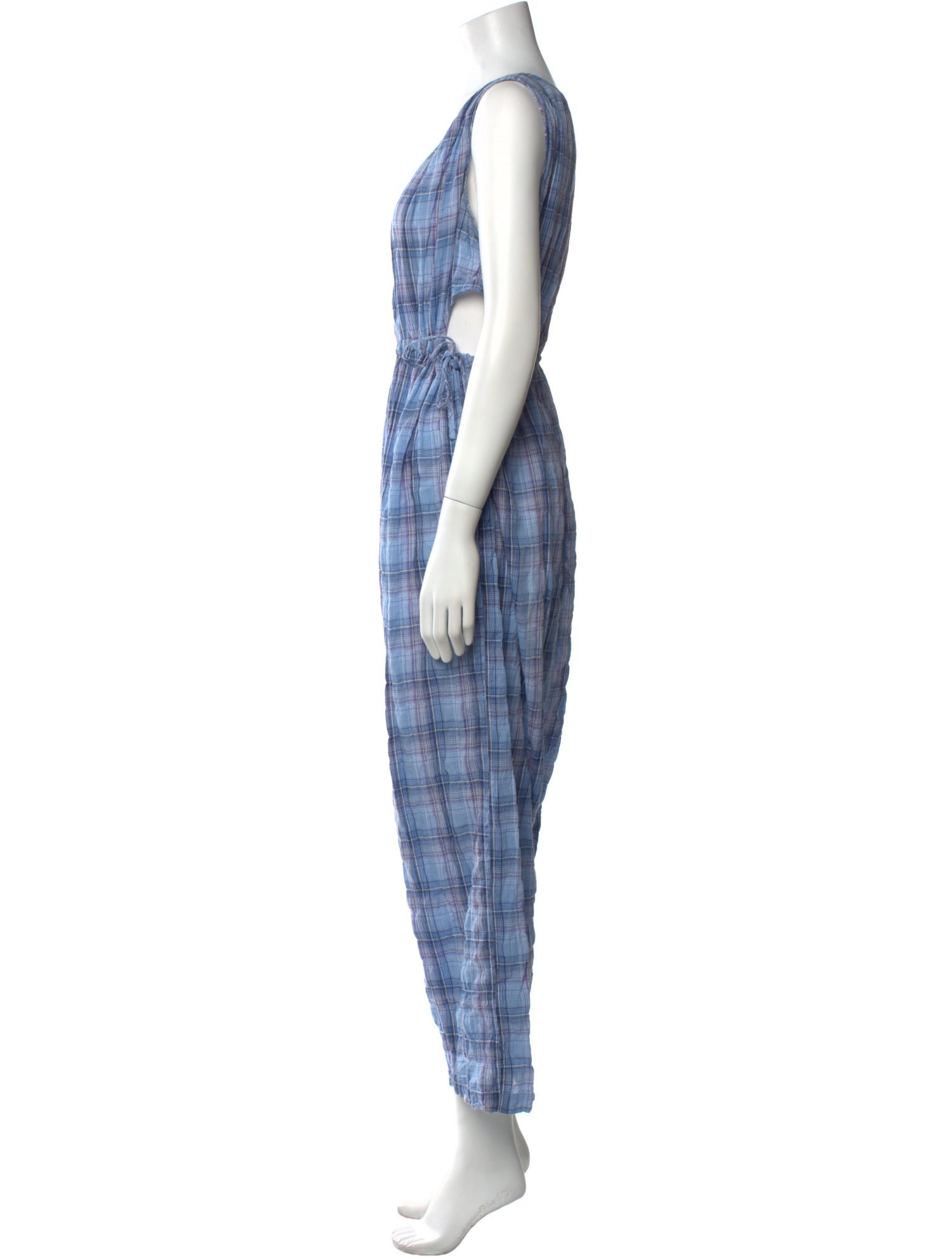 Caron Callahan Tie-Dye Print Scoop Neck Jumpsuit