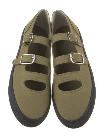 Caron Callahan Canvas Mary Jane Flats