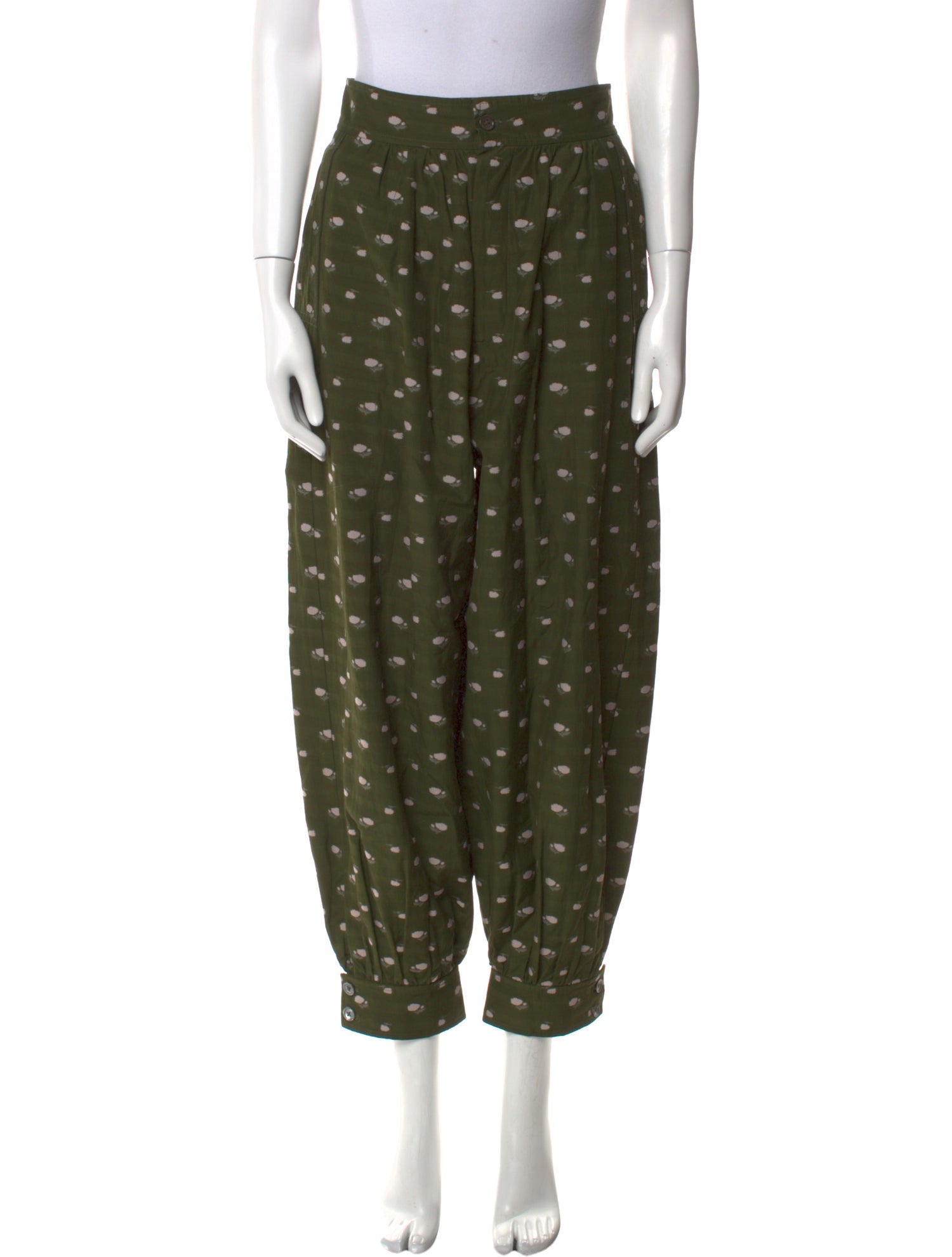 Caron Callahan Polka Dot Print Skinny Leg Pants
