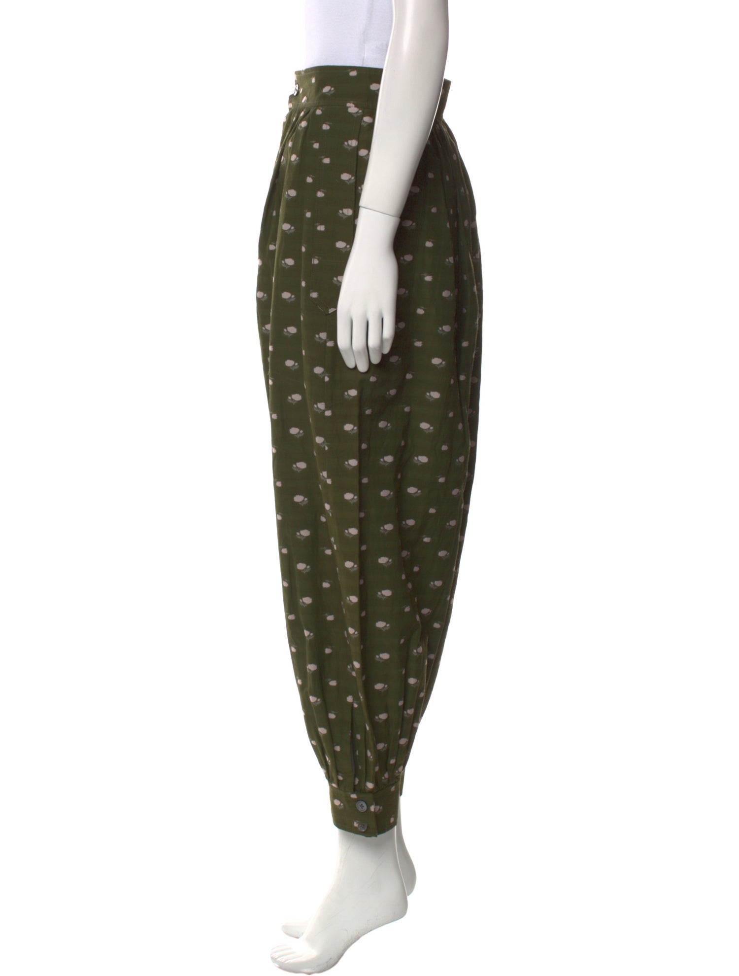 Caron Callahan Polka Dot Print Skinny Leg Pants