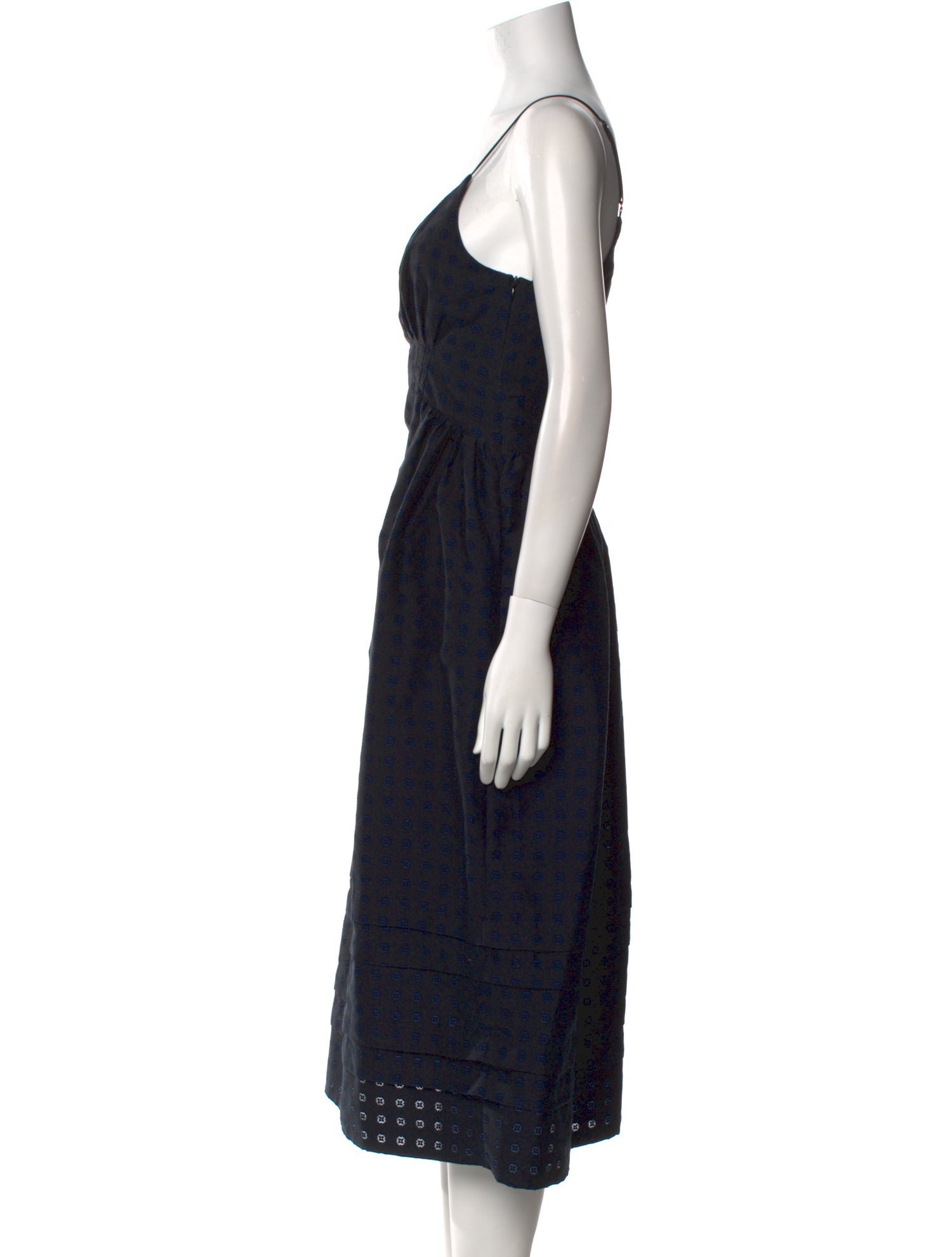 Caron Callahan Printed Midi Length Dress