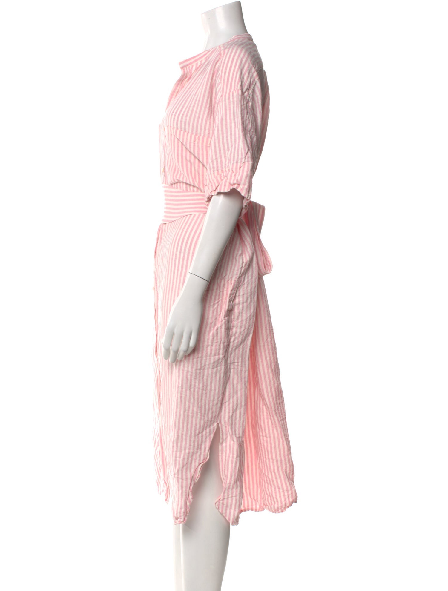 Caron Callahan Linen Midi Length Dress