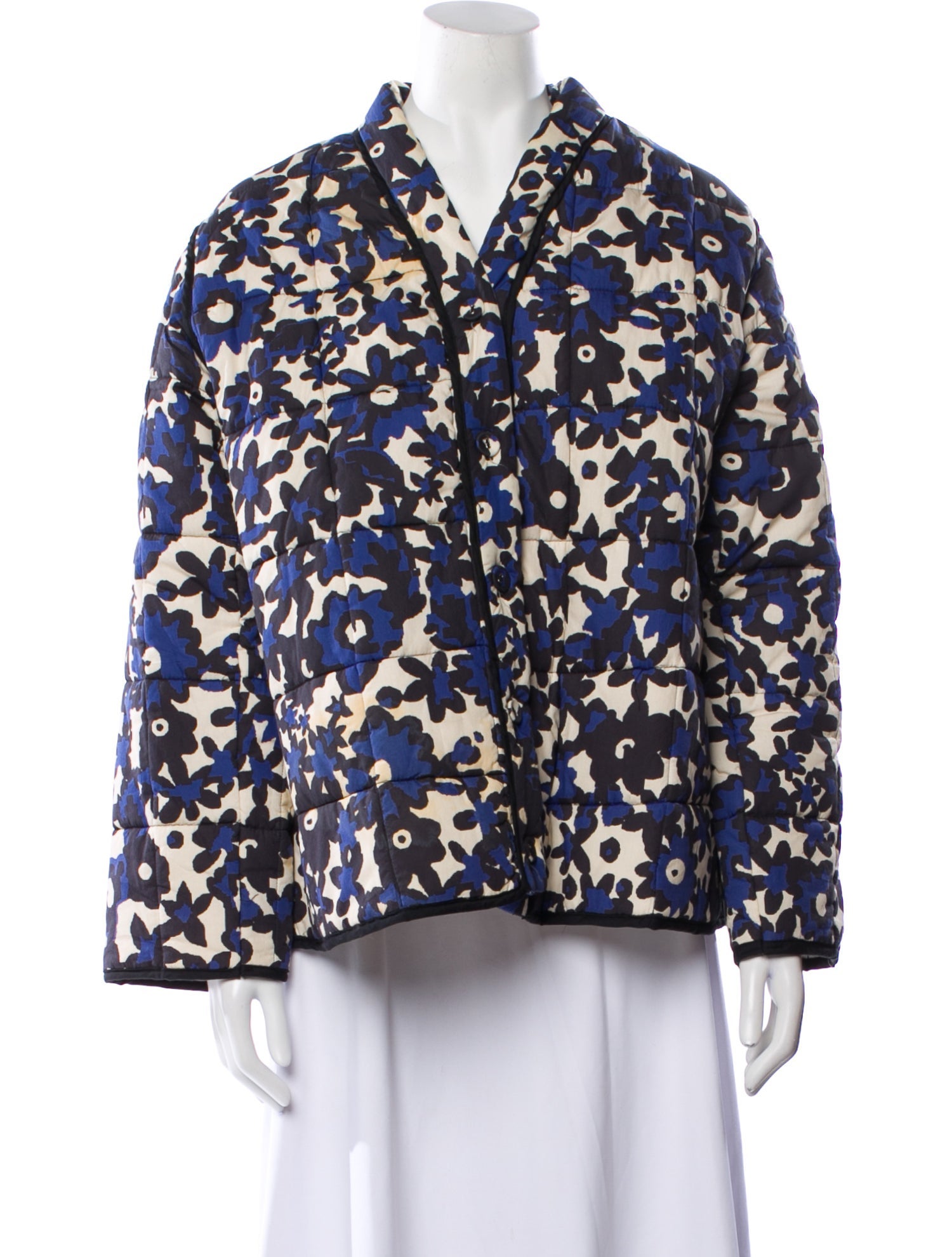 Caron Callahan Floral Print Evening Jacket