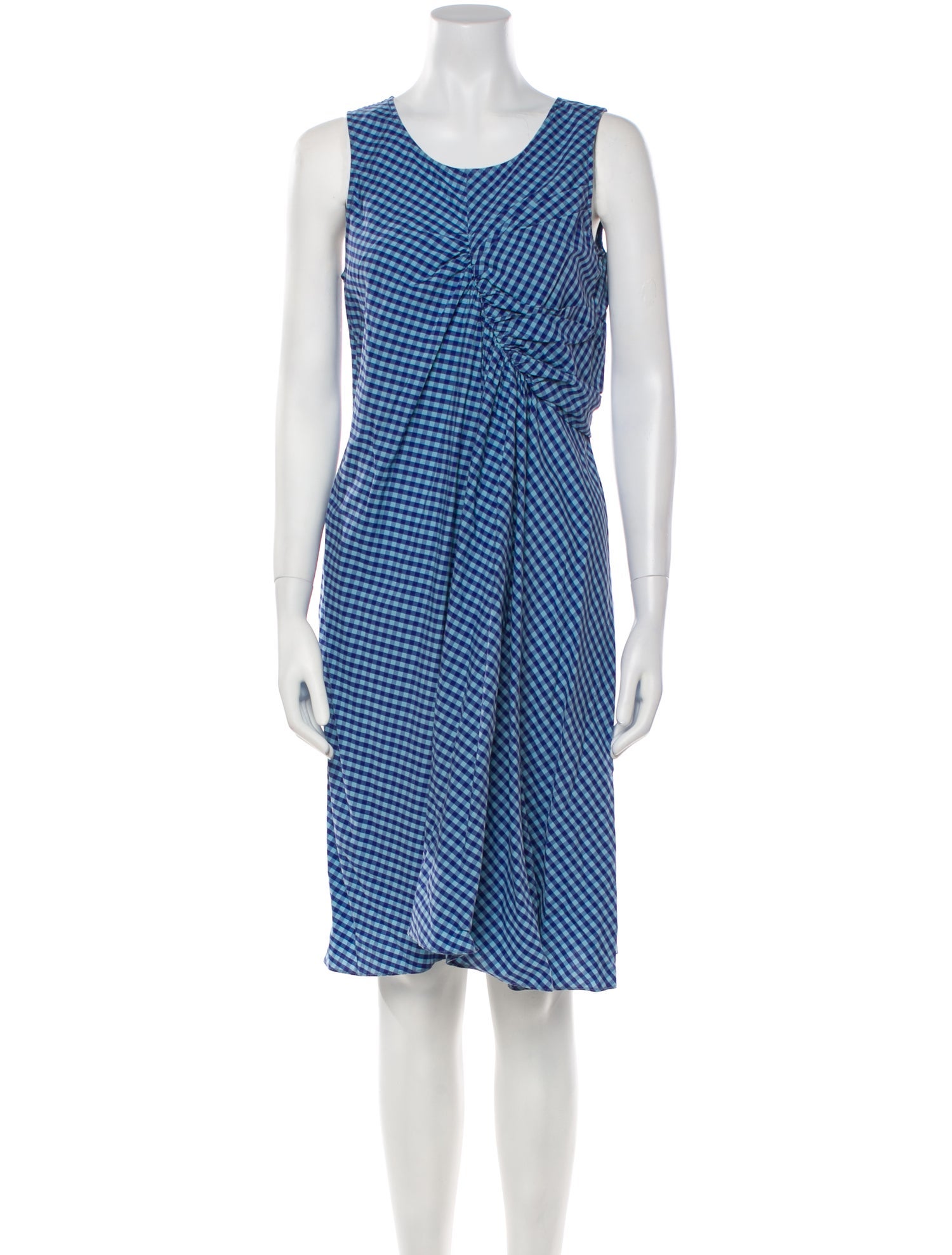 Caron Callahan Striped Knee-Length Dress