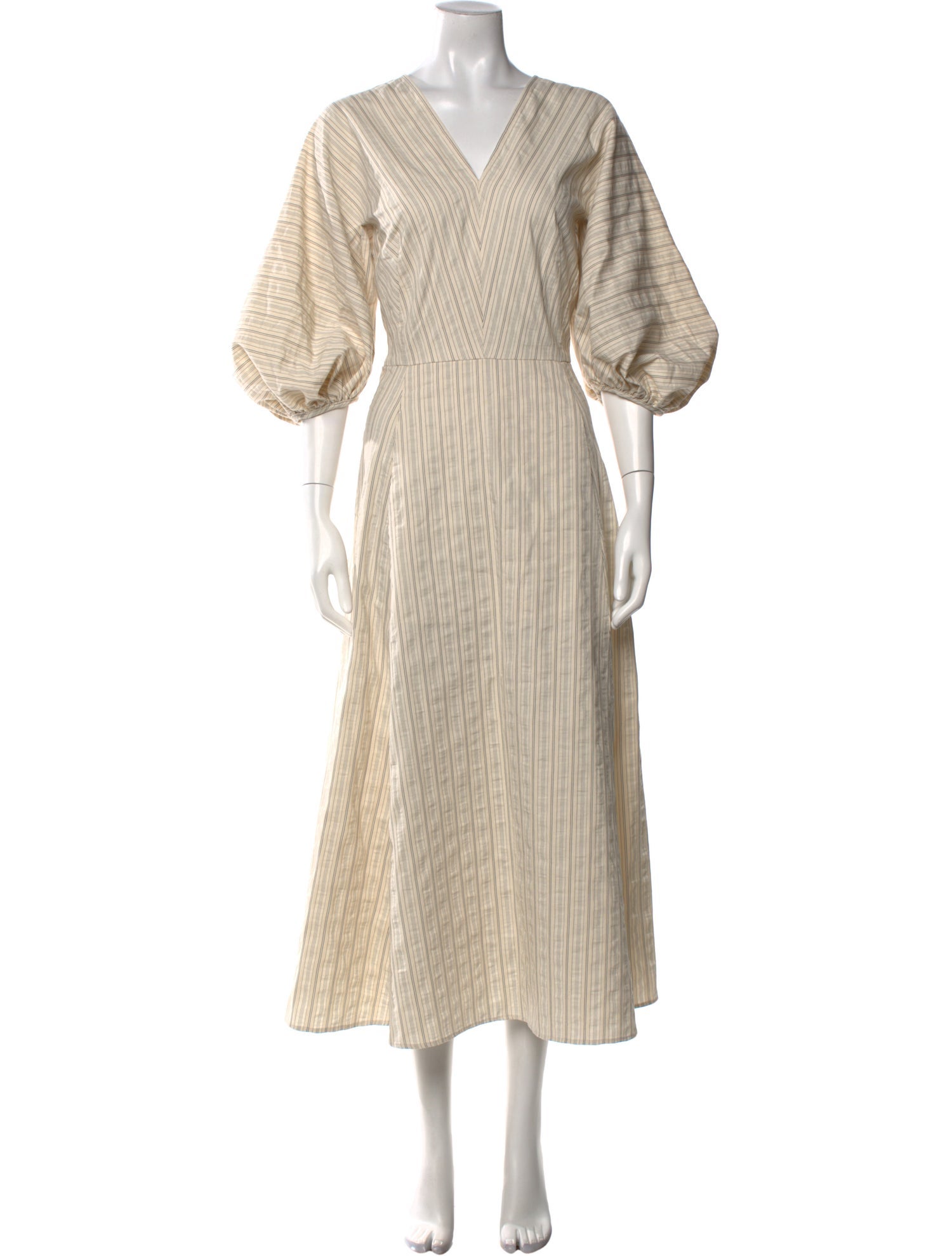 Caron Callahan V-Neck Long Dress