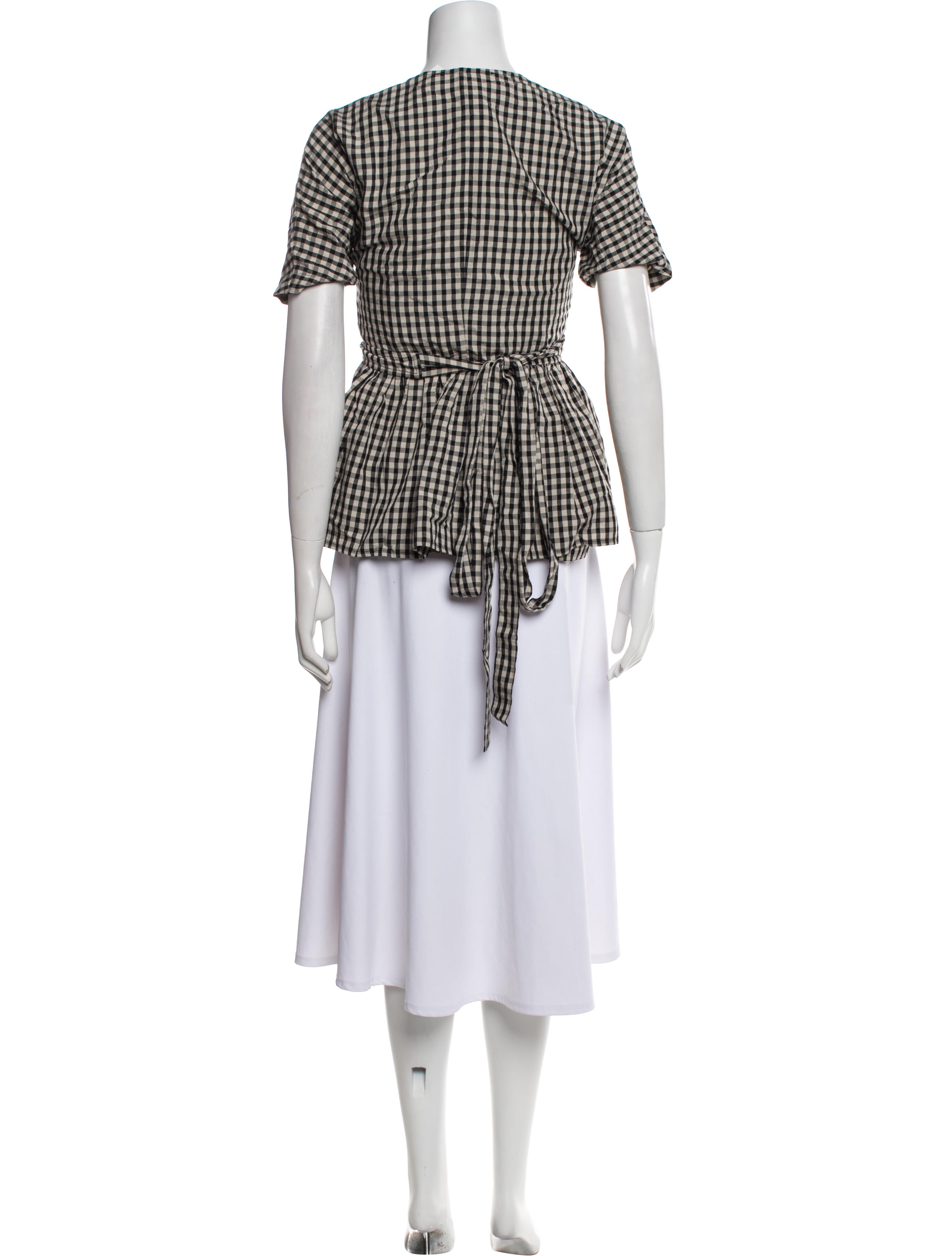 Caron Callahan Plaid Print Ruffle Embellishment Set