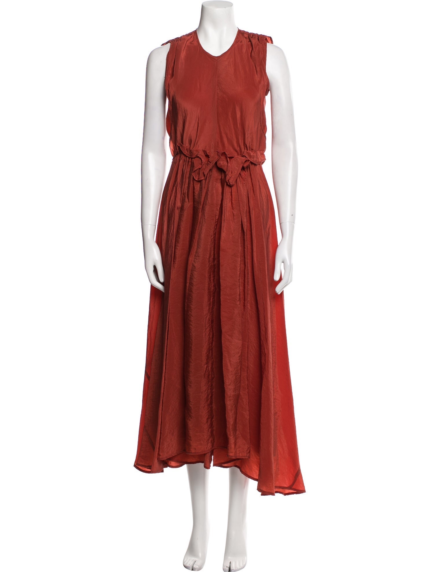 Caron Callahan Crew Neck Long Dress